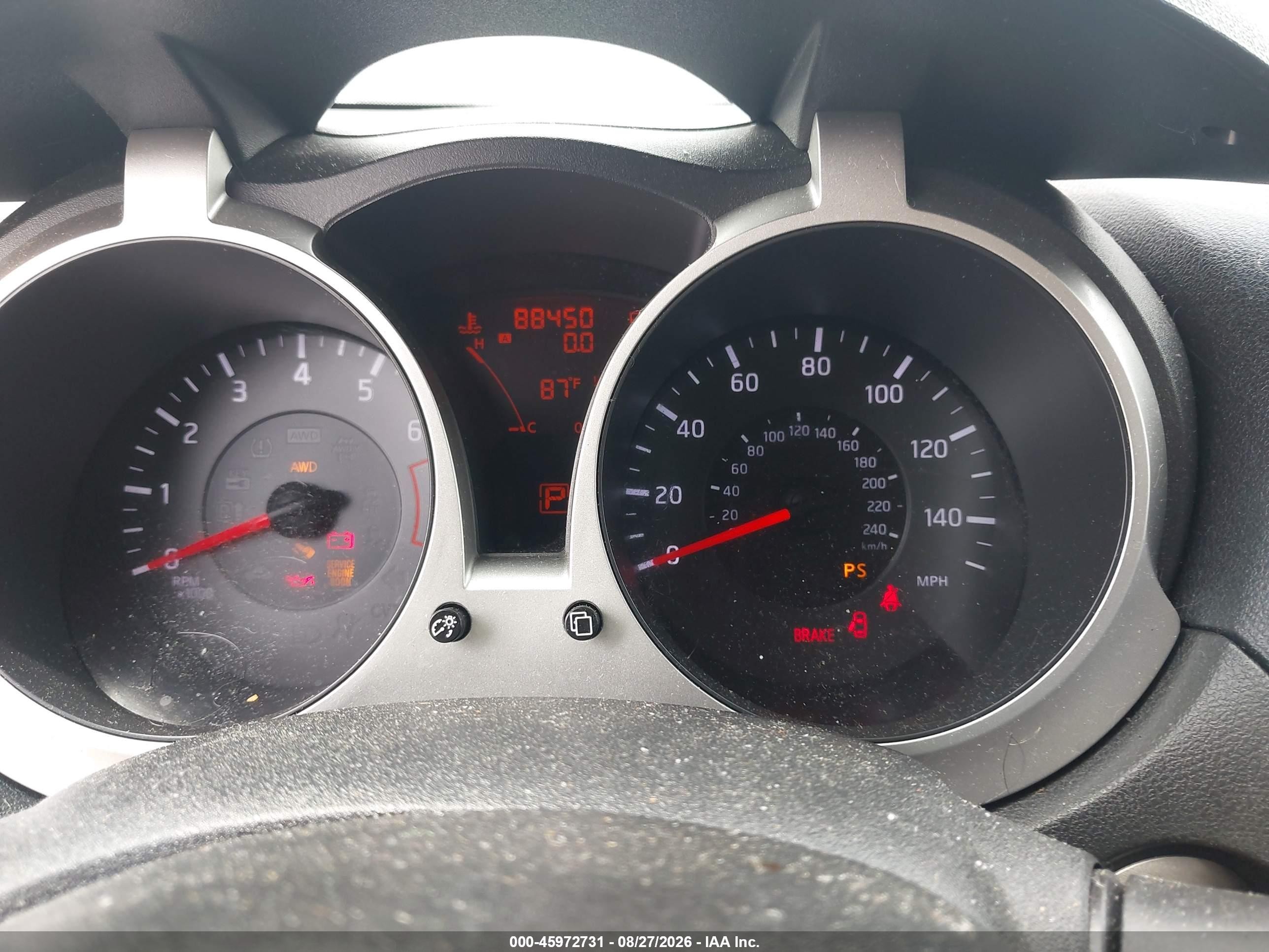 2013 Nissan Juke Sl Gray vin: JN8AF5MV2DT207486
