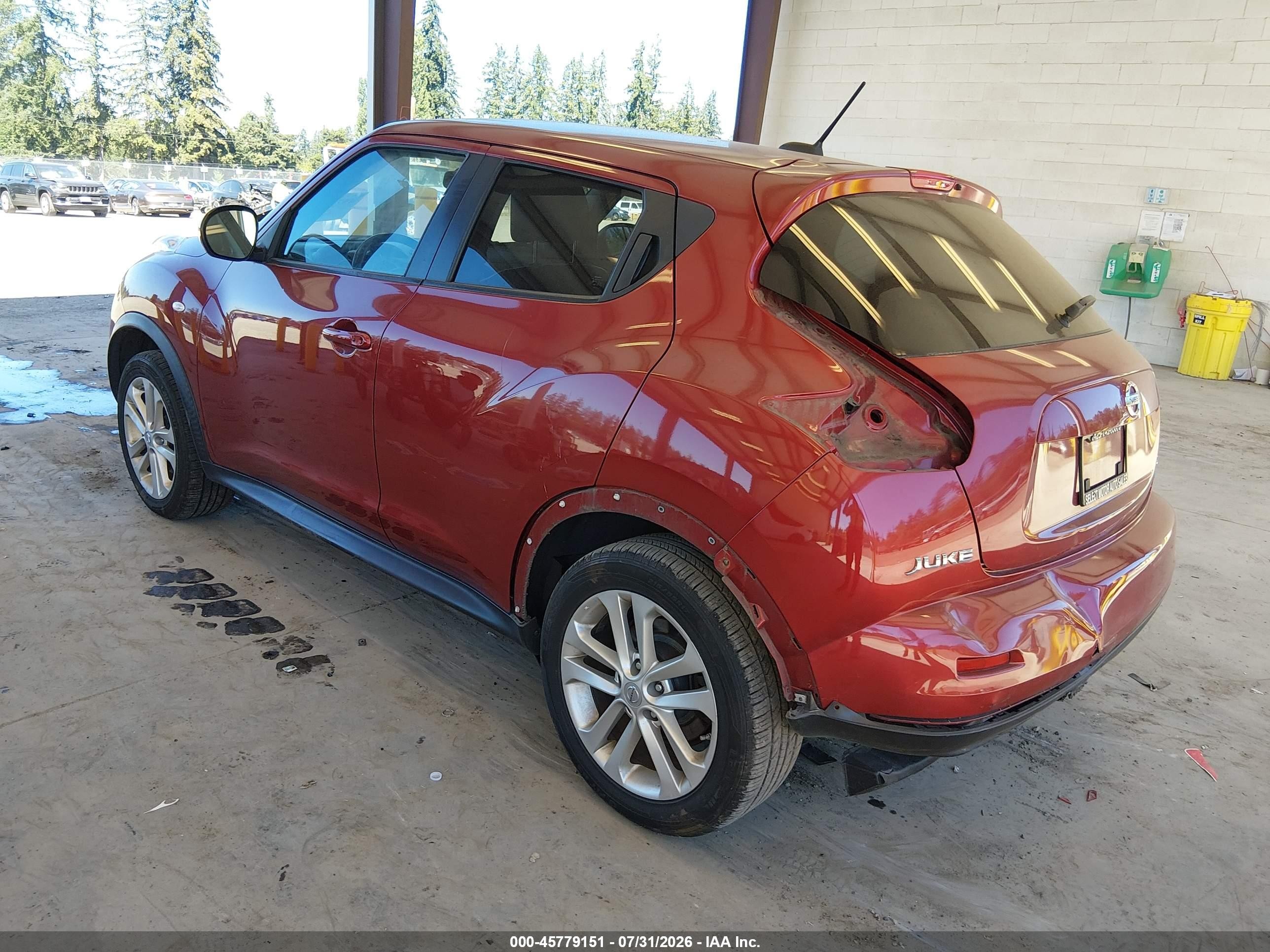 2013 Nissan Juke Sl Burgundy vin: JN8AF5MV2DT211165