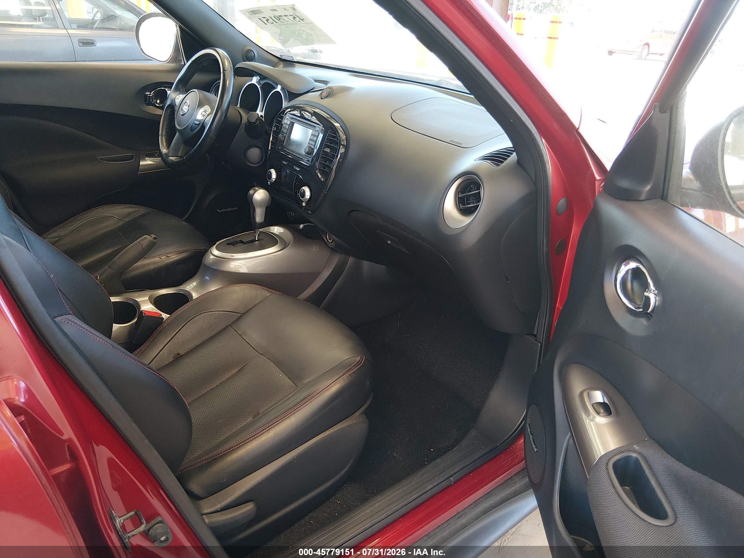 2013 Nissan Juke Sl Burgundy vin: JN8AF5MV2DT211165