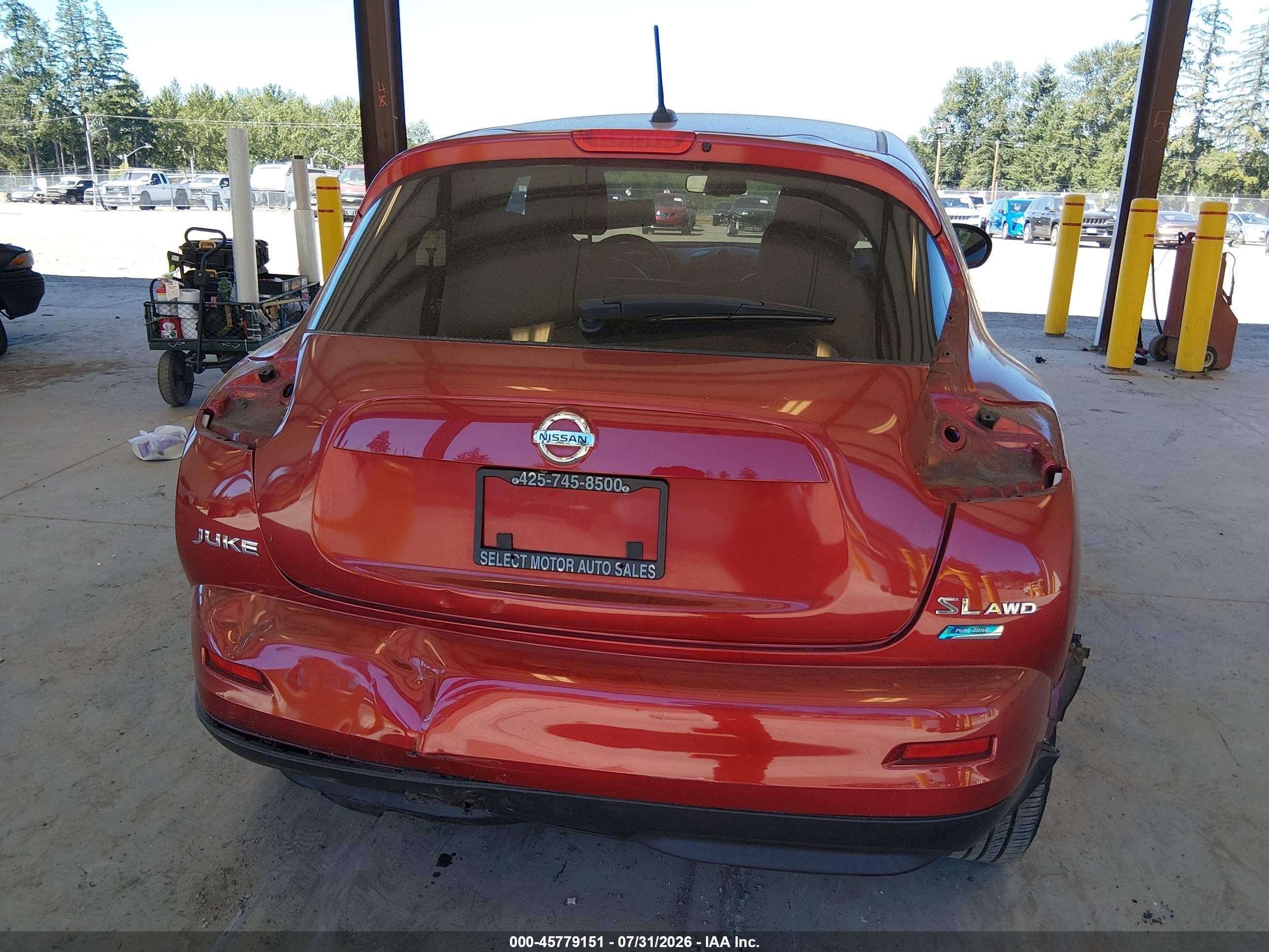 2013 Nissan Juke Sl Burgundy vin: JN8AF5MV2DT211165