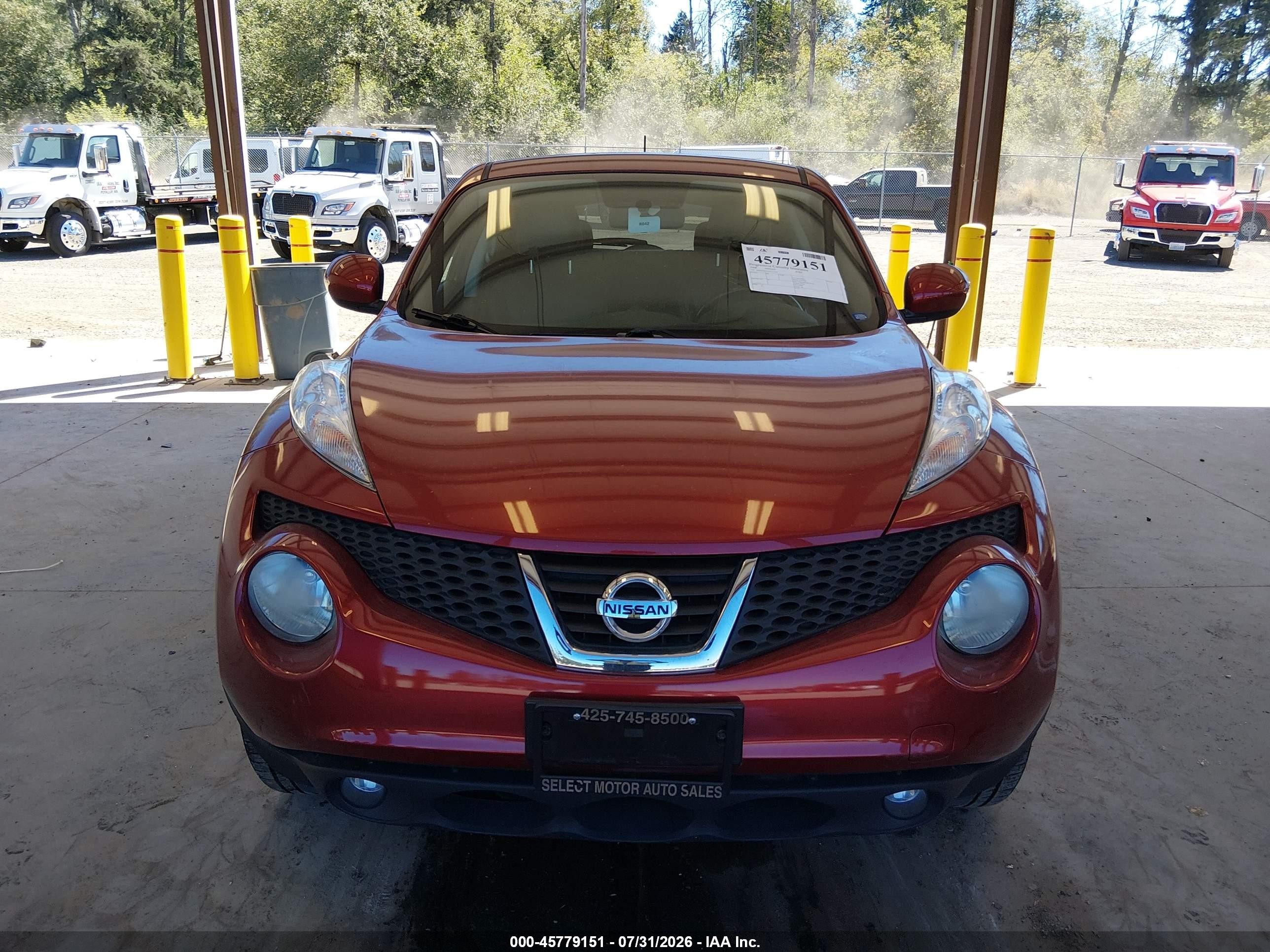2013 Nissan Juke Sl Burgundy vin: JN8AF5MV2DT211165