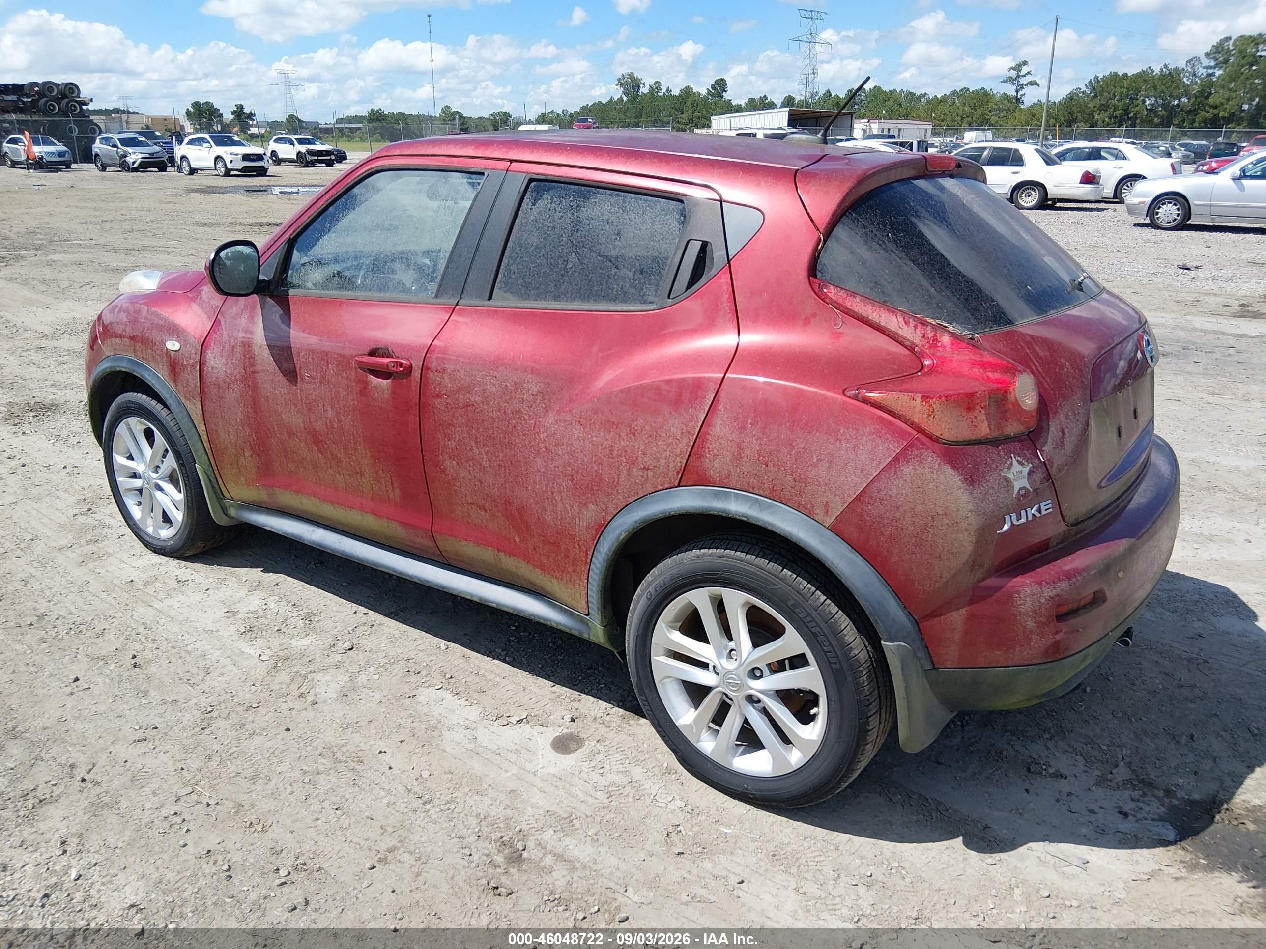 2013 Nissan Juke Sl Maroon vin: JN8AF5MV2DT214311