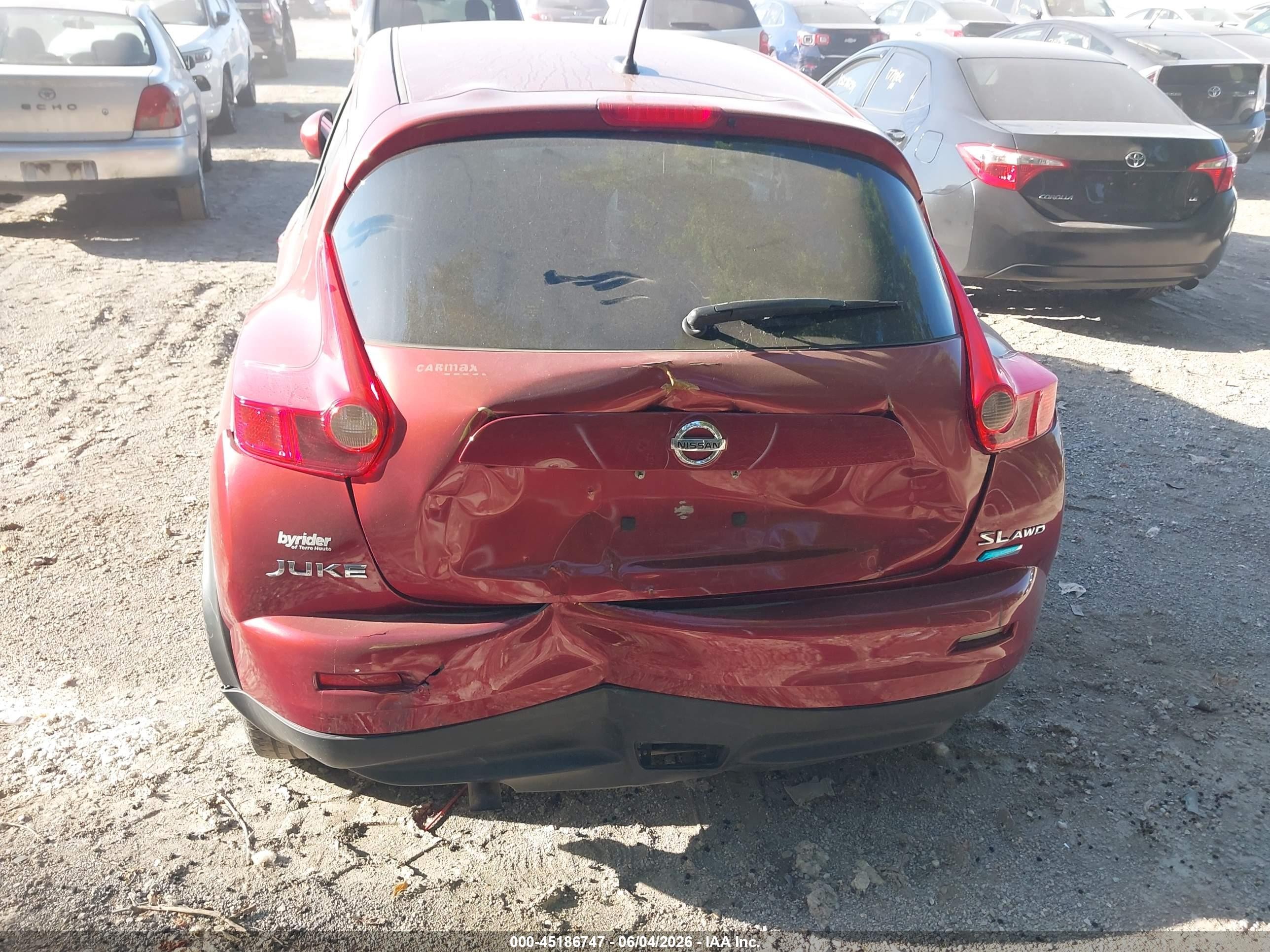 2013 Nissan Juke Sl Red vin: JN8AF5MV2DT222537
