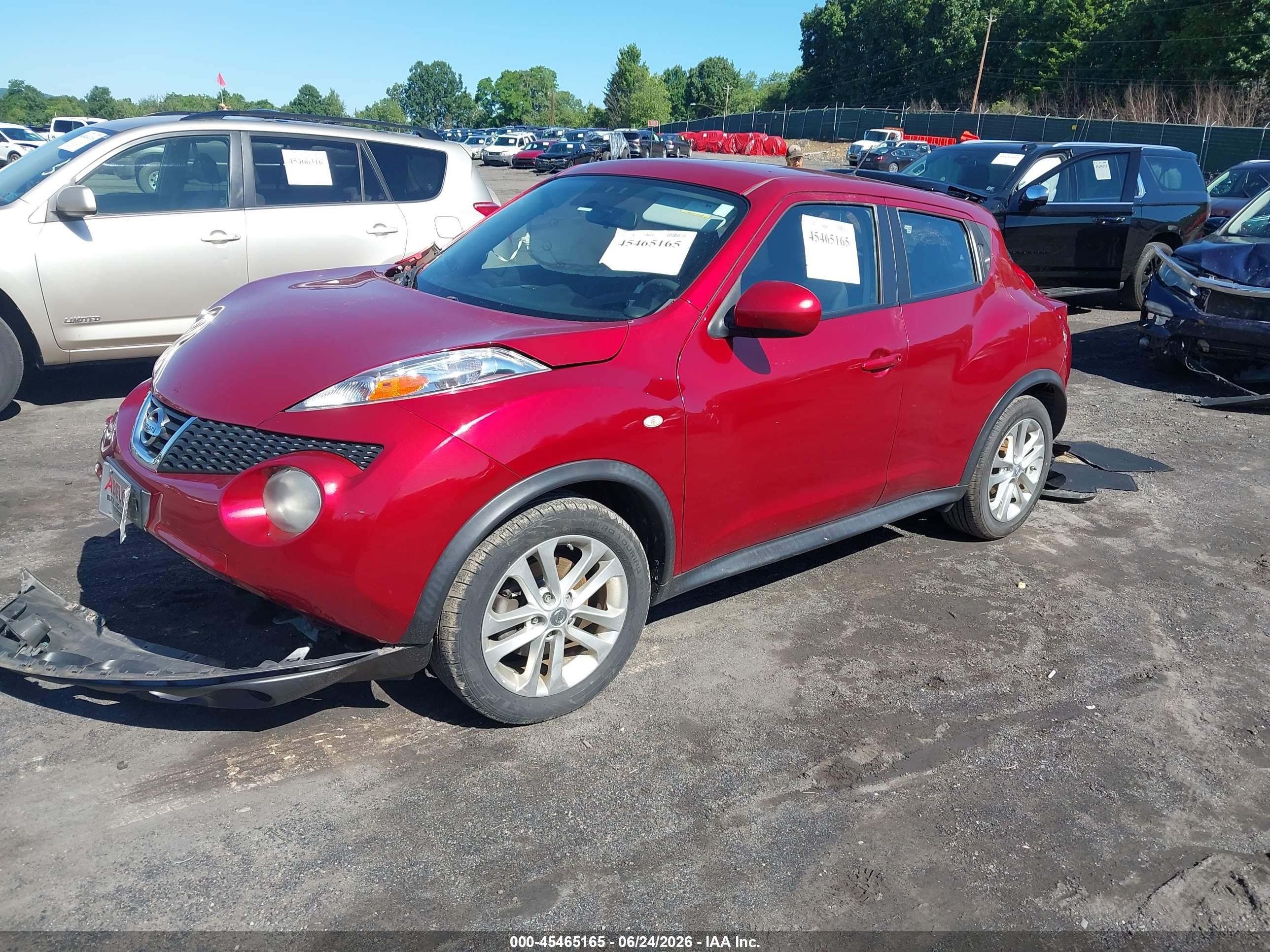 2013 Nissan Juke S Красный vin: JN8AF5MV2DT227074