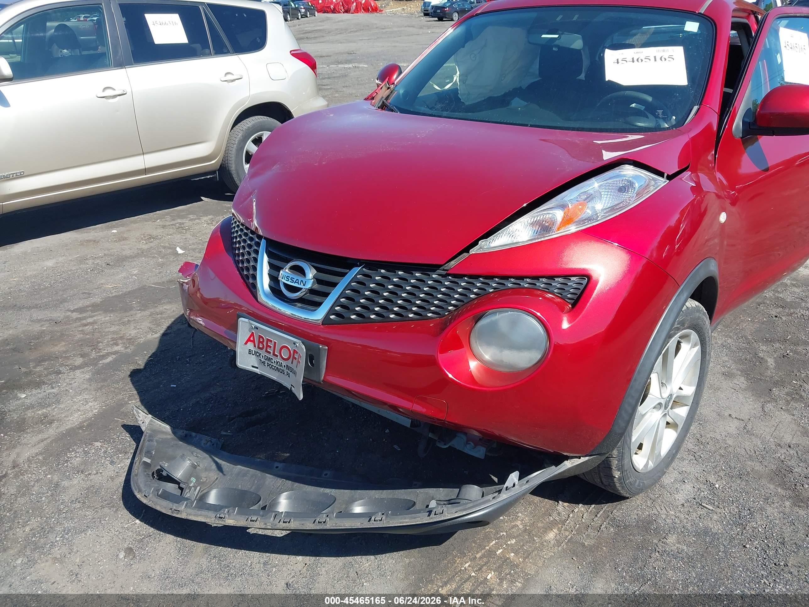 2013 Nissan Juke S Красный vin: JN8AF5MV2DT227074
