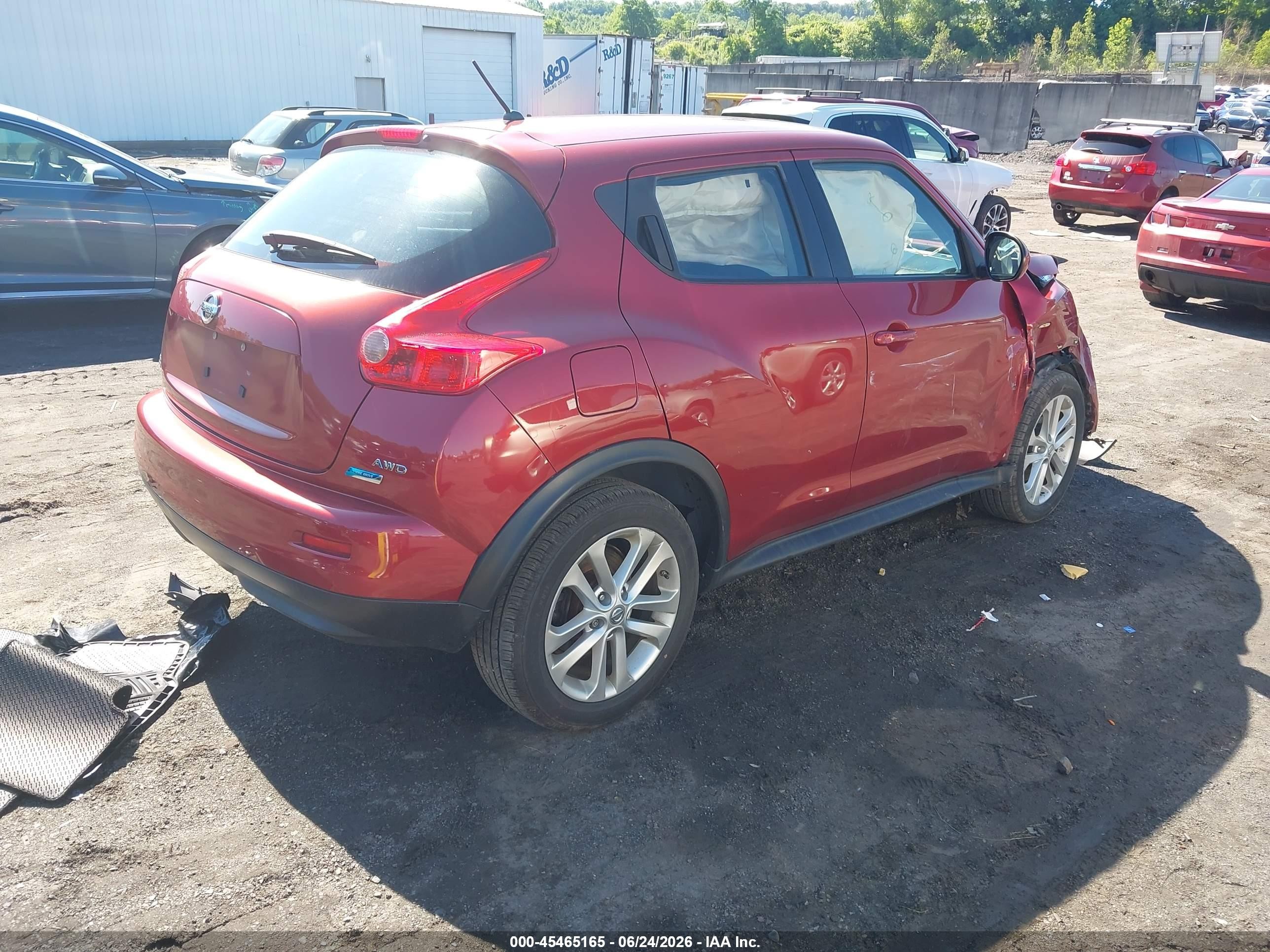 2013 Nissan Juke S Красный vin: JN8AF5MV2DT227074