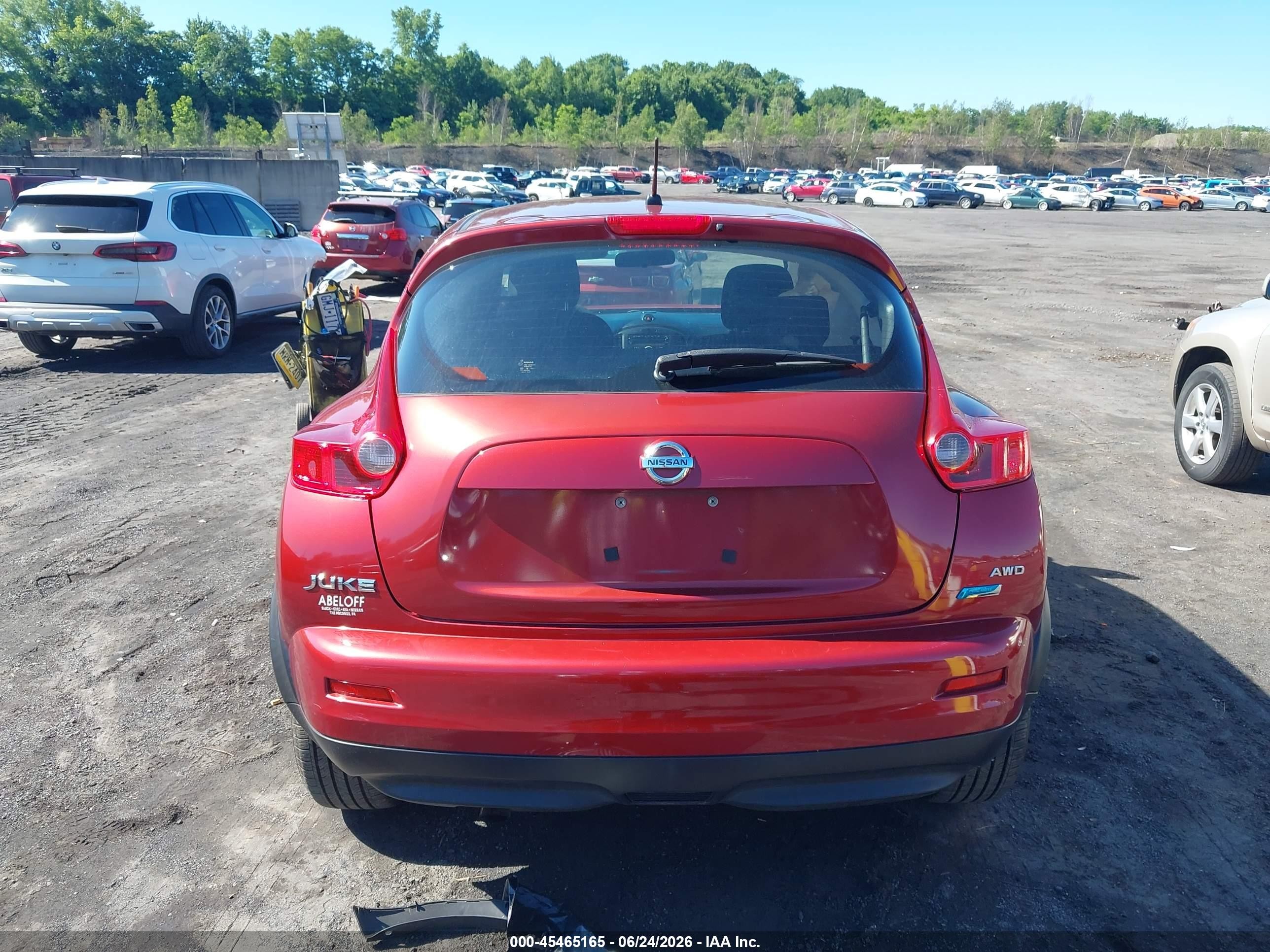 2013 Nissan Juke S Красный vin: JN8AF5MV2DT227074