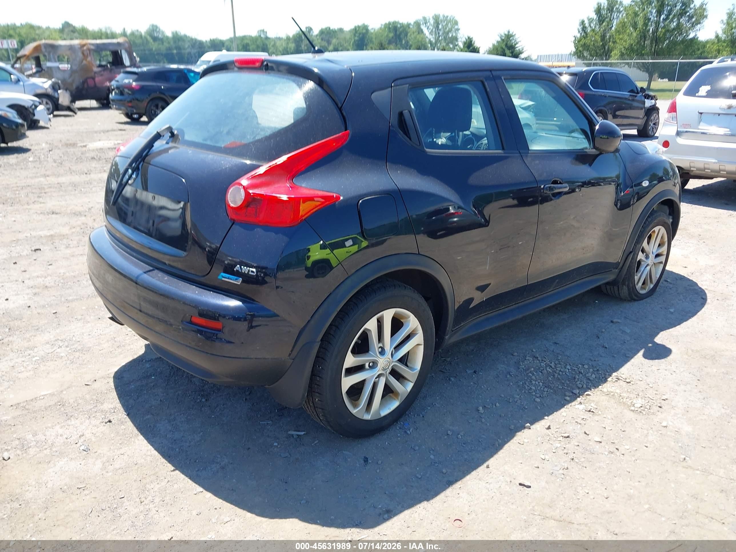 2014 Nissan Juke S Black vin: JN8AF5MV2ET356109