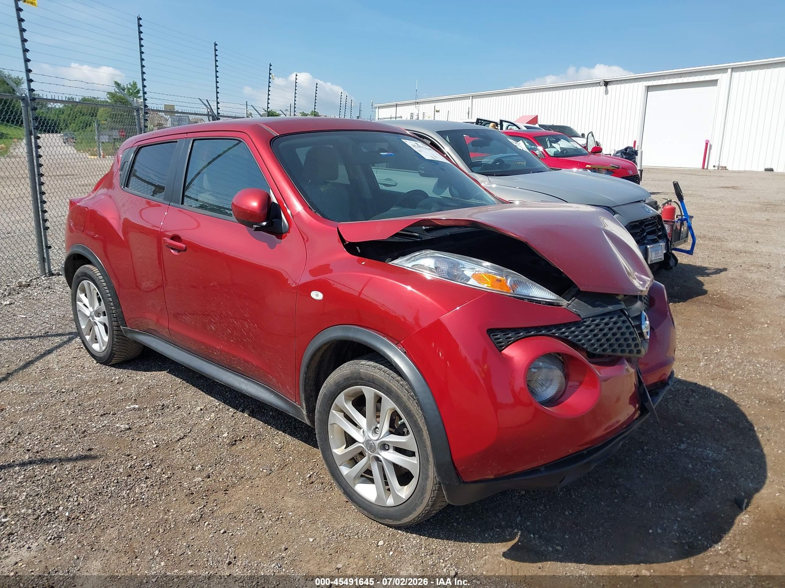 2014 Nissan Juke Sv Red vin: JN8AF5MV2ET364520
