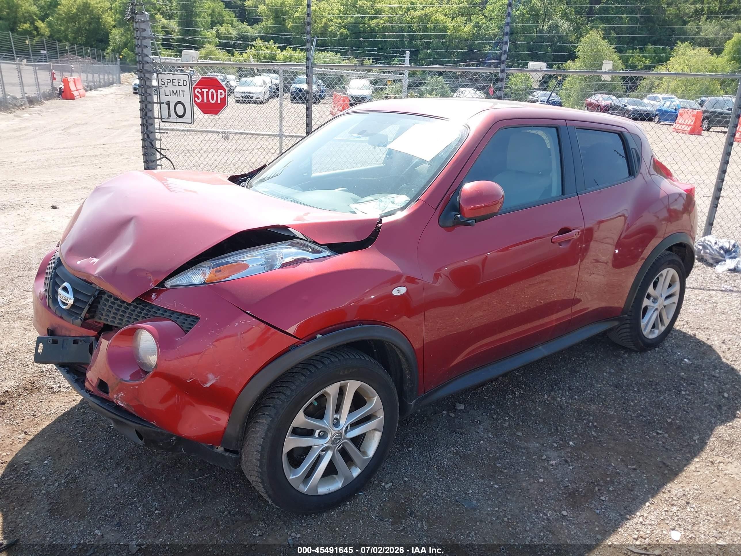 2014 Nissan Juke Sv Red vin: JN8AF5MV2ET364520