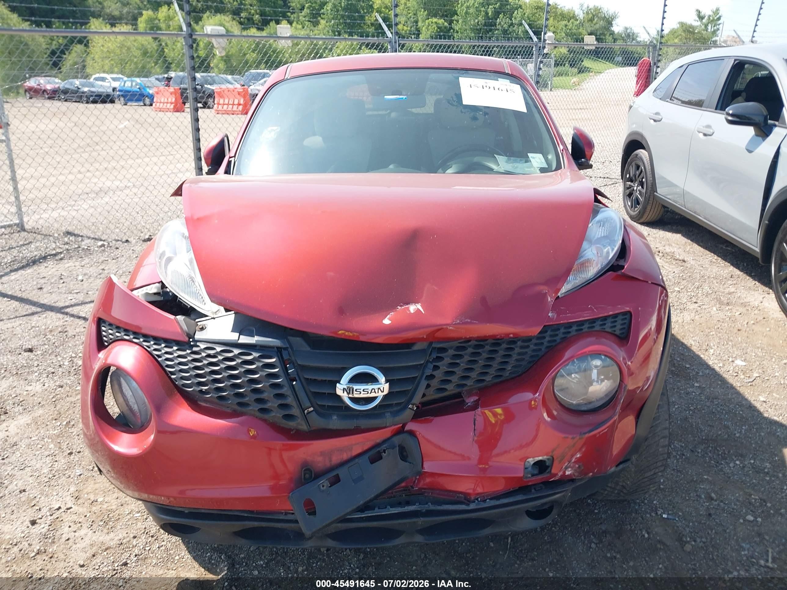 2014 Nissan Juke Sv Red vin: JN8AF5MV2ET364520