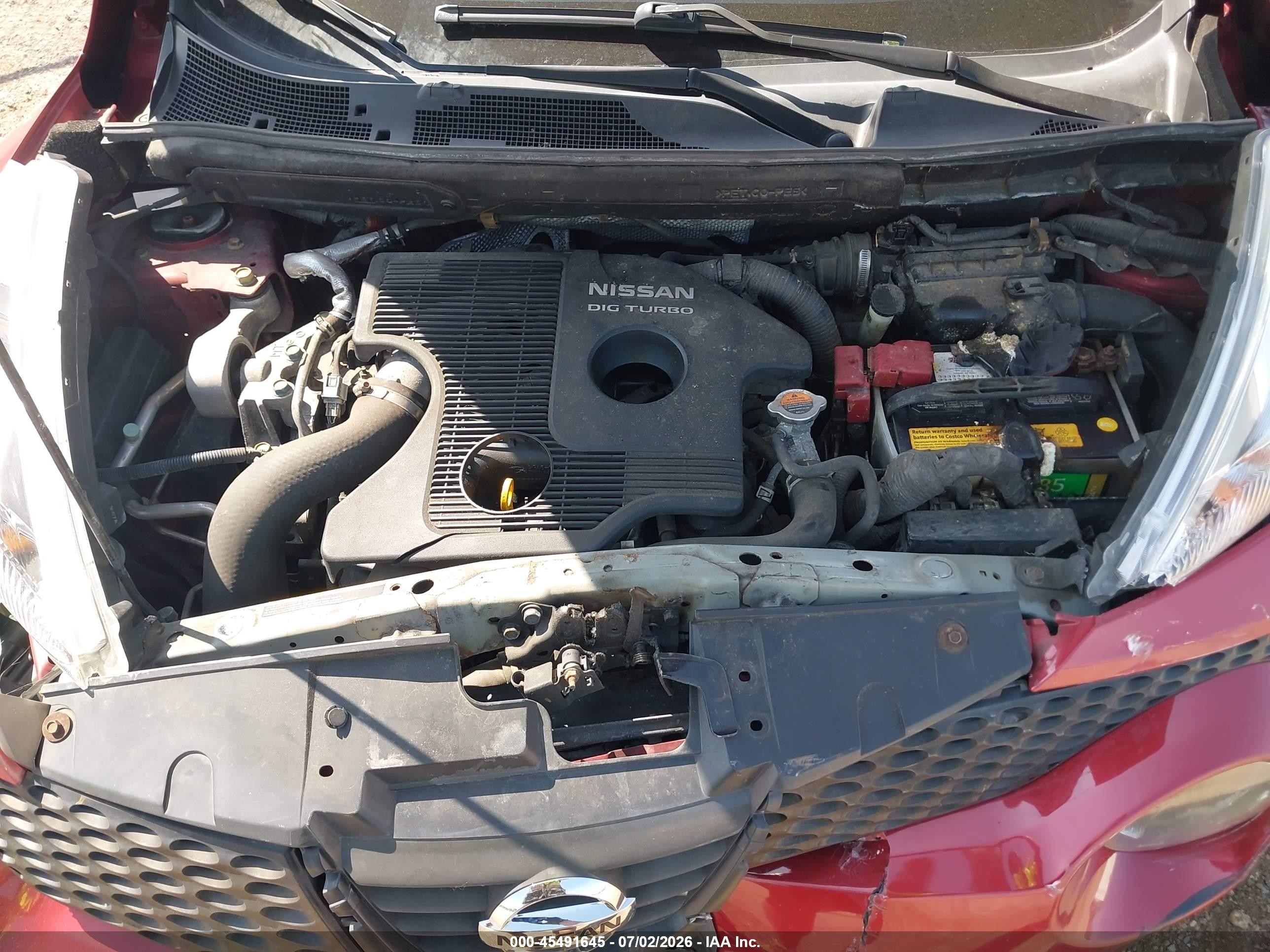 2014 Nissan Juke Sv Red vin: JN8AF5MV2ET364520