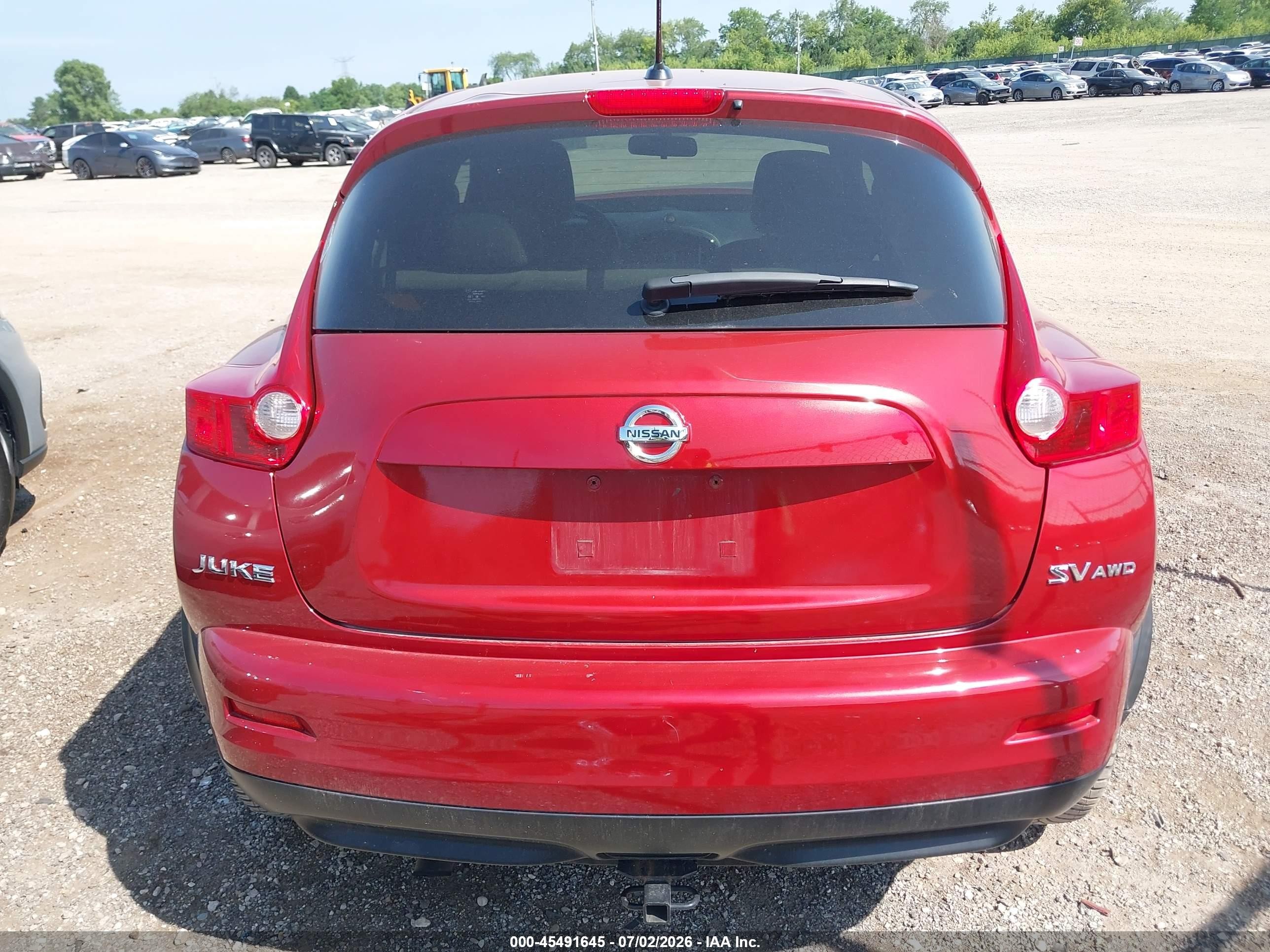 2014 Nissan Juke Sv Red vin: JN8AF5MV2ET364520