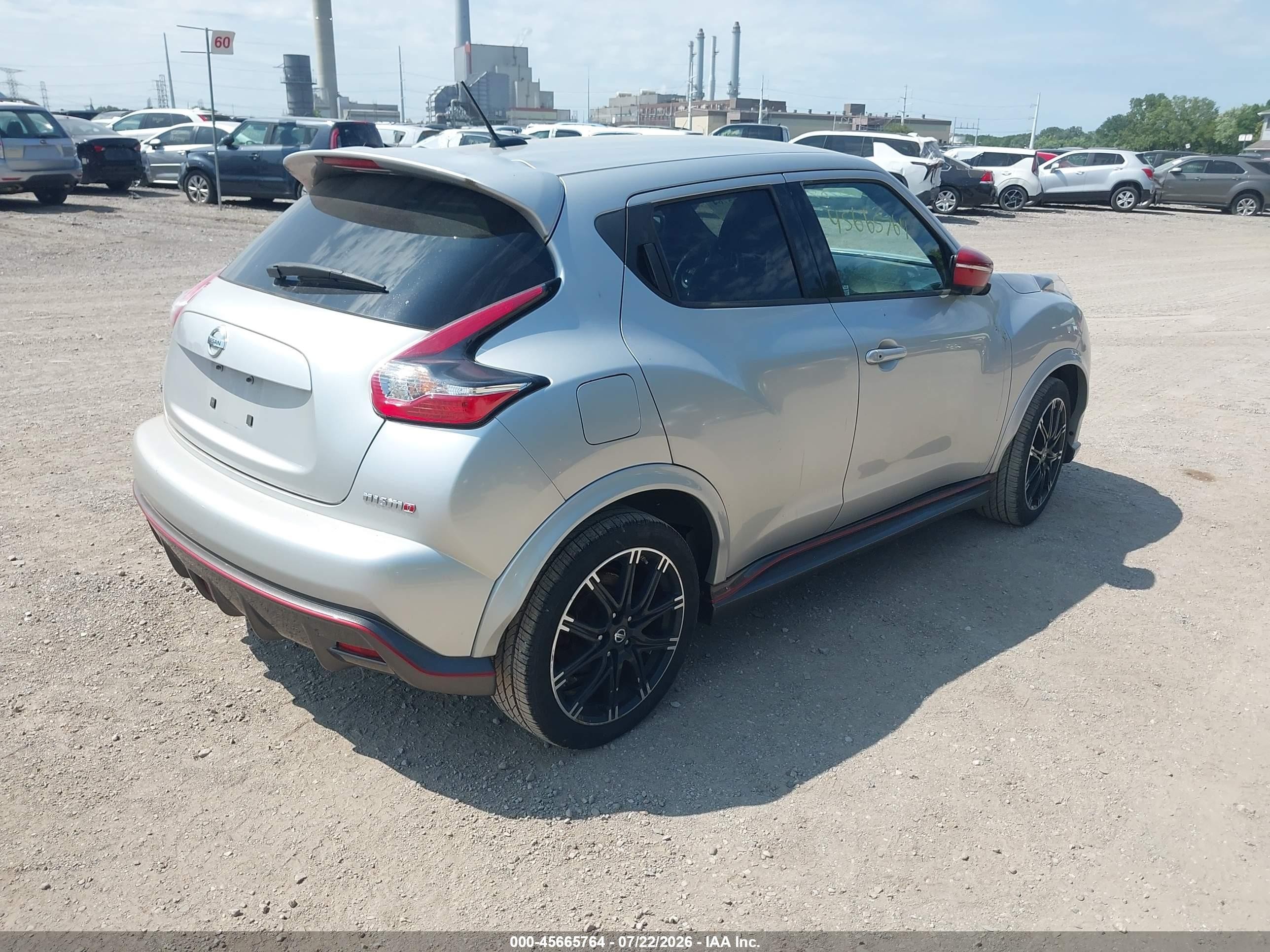 2015 Nissan Juke Nismo Silver vin: JN8AF5MV2FT560782