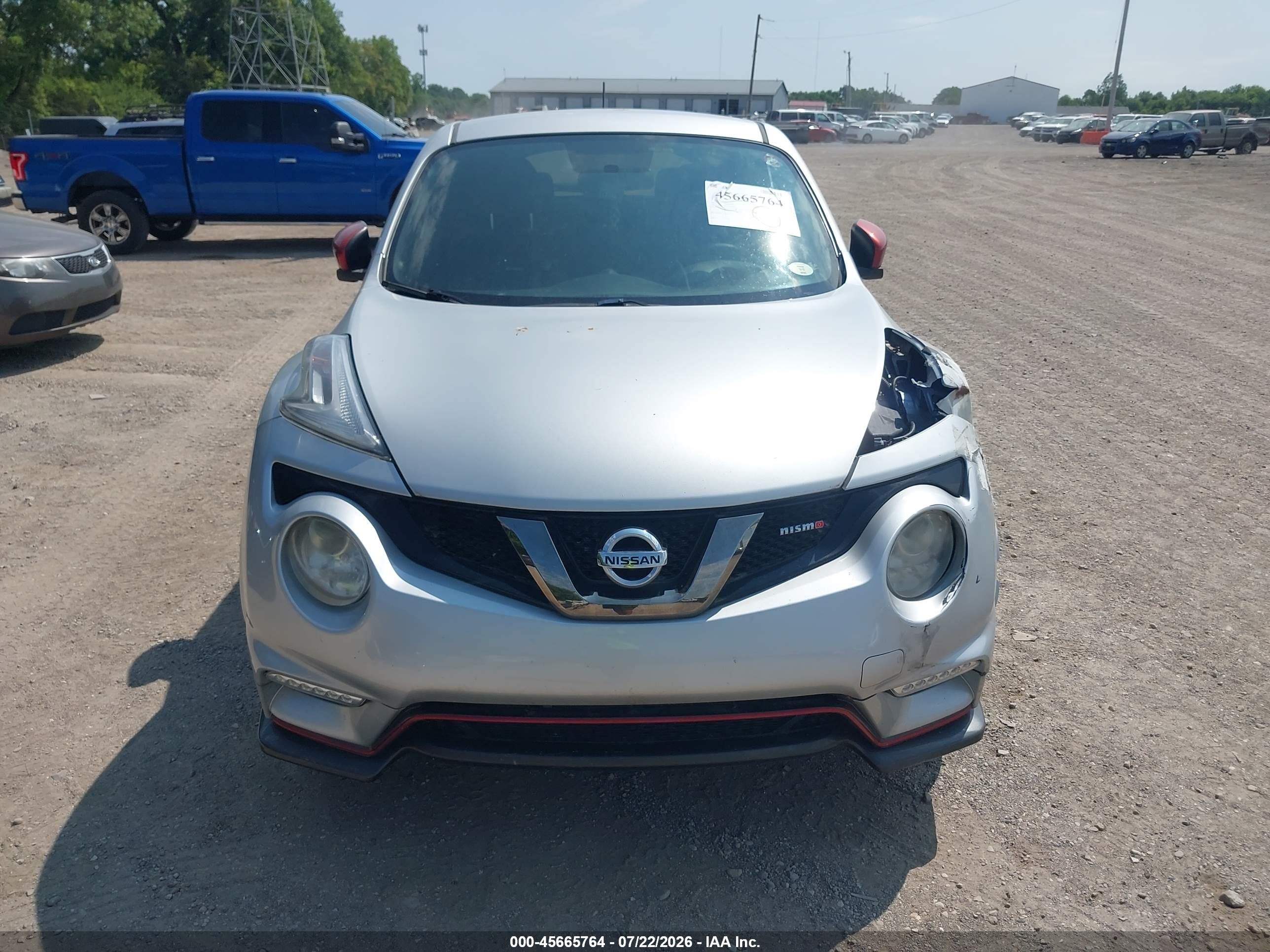 2015 Nissan Juke Nismo Silver vin: JN8AF5MV2FT560782