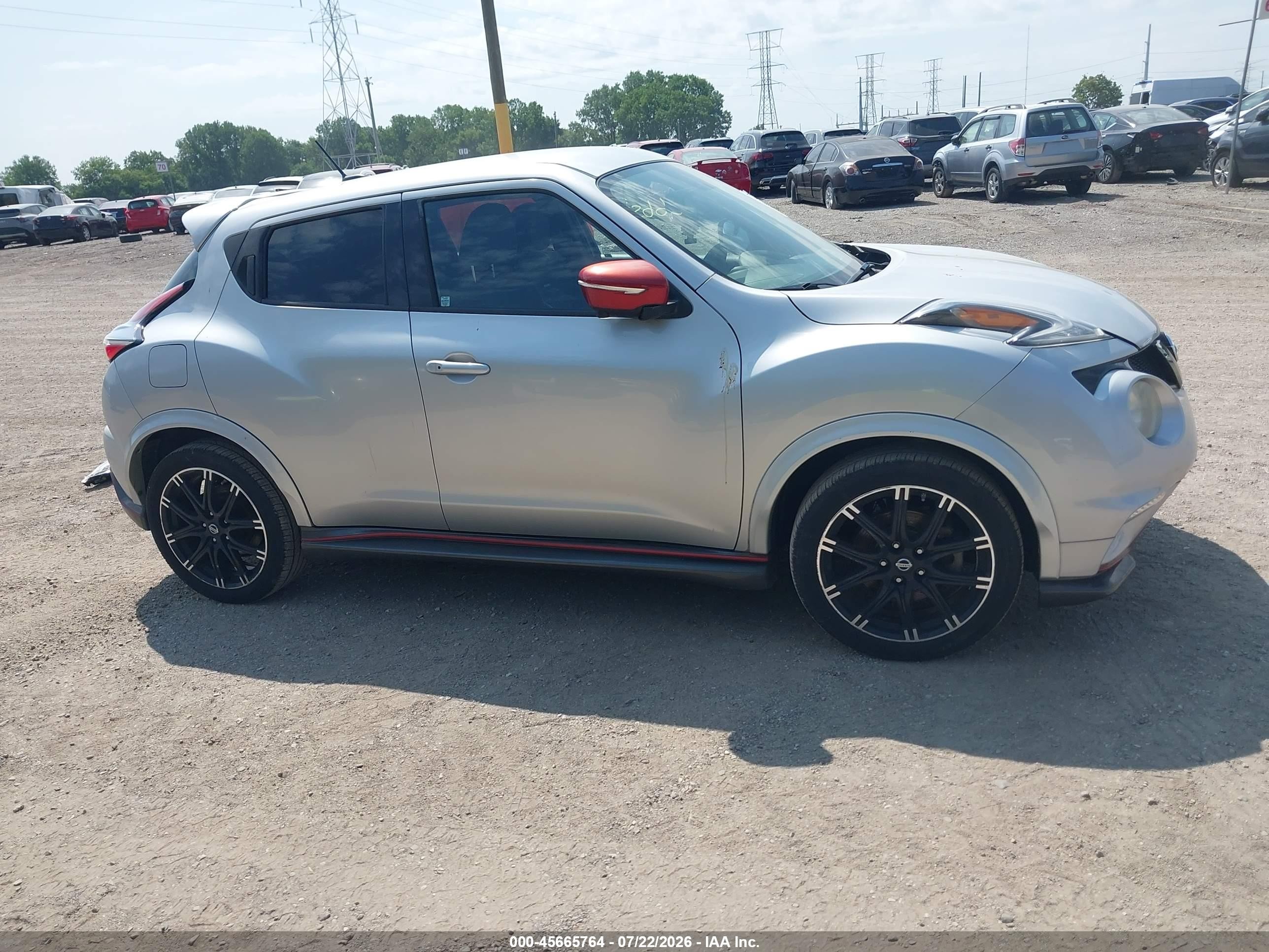 2015 Nissan Juke Nismo Silver vin: JN8AF5MV2FT560782