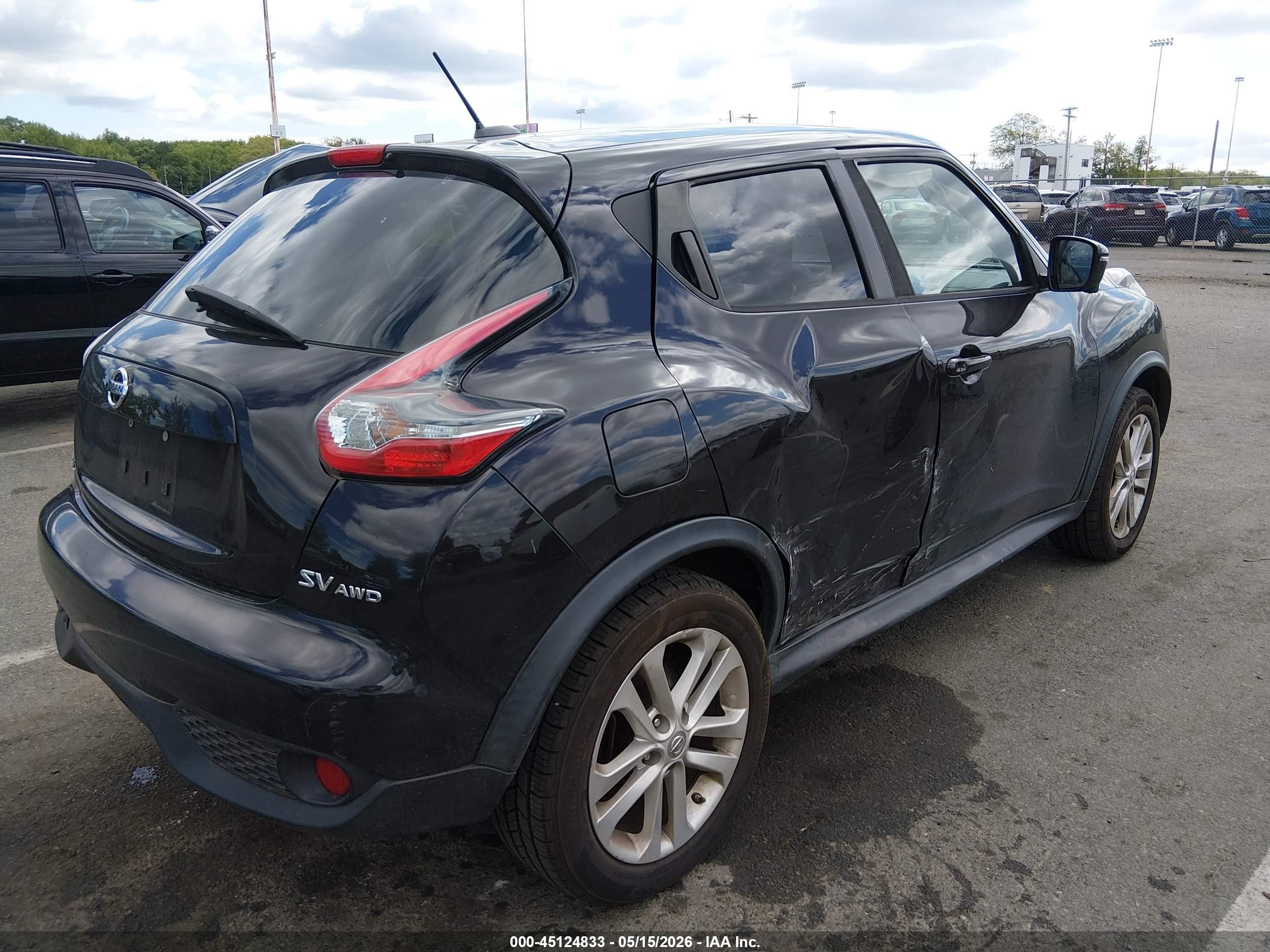 2015 Nissan Juke Sv Black vin: JN8AF5MV2FT564105