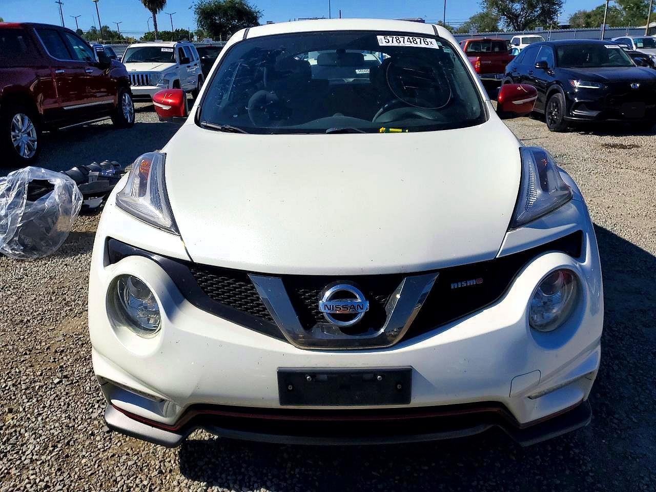 2015 Nissan Juke Nismo Белый vin: JN8AF5MV2FT564816