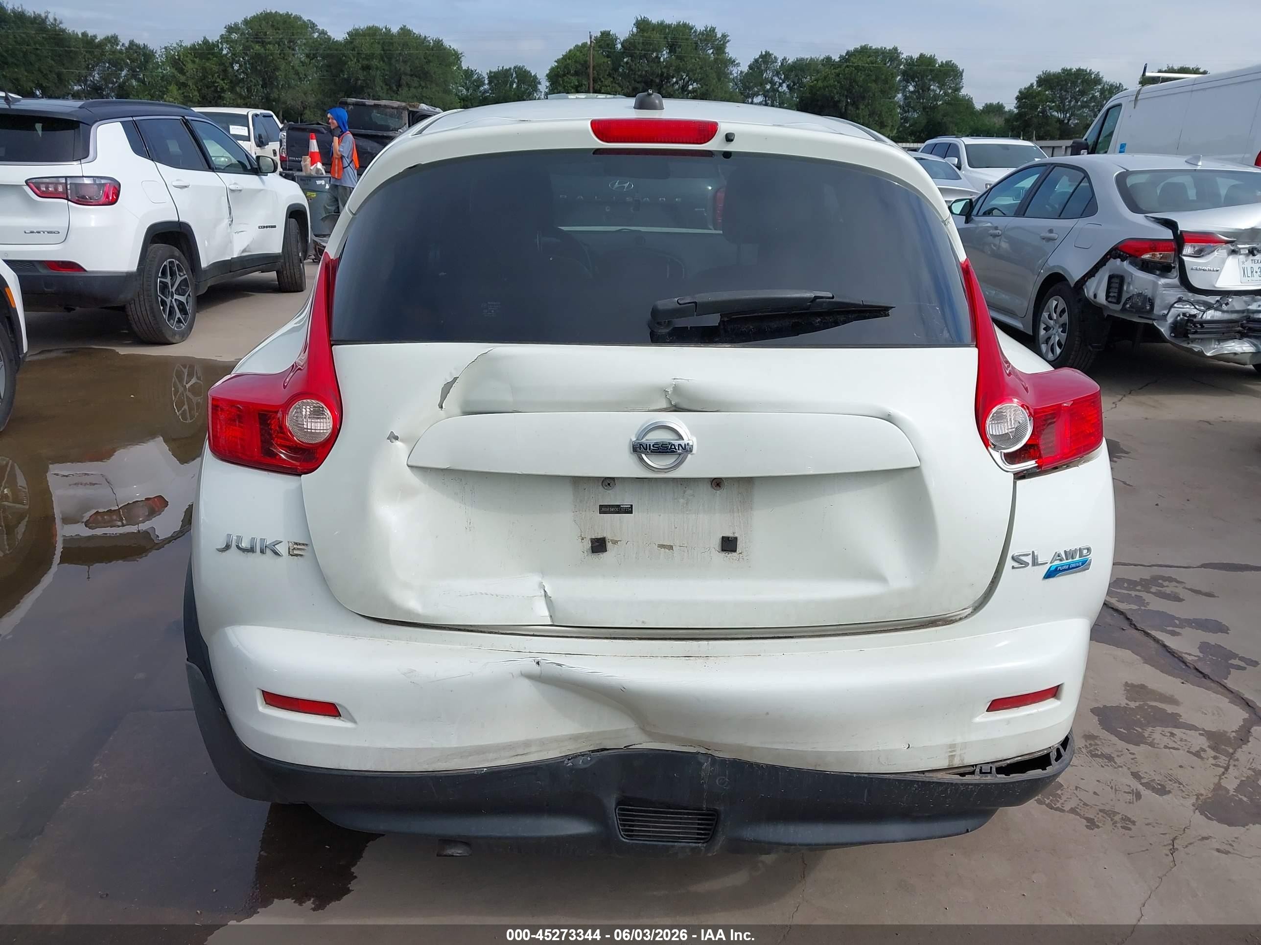 2012 Nissan Juke Sl Белый vin: JN8AF5MV3CT107234