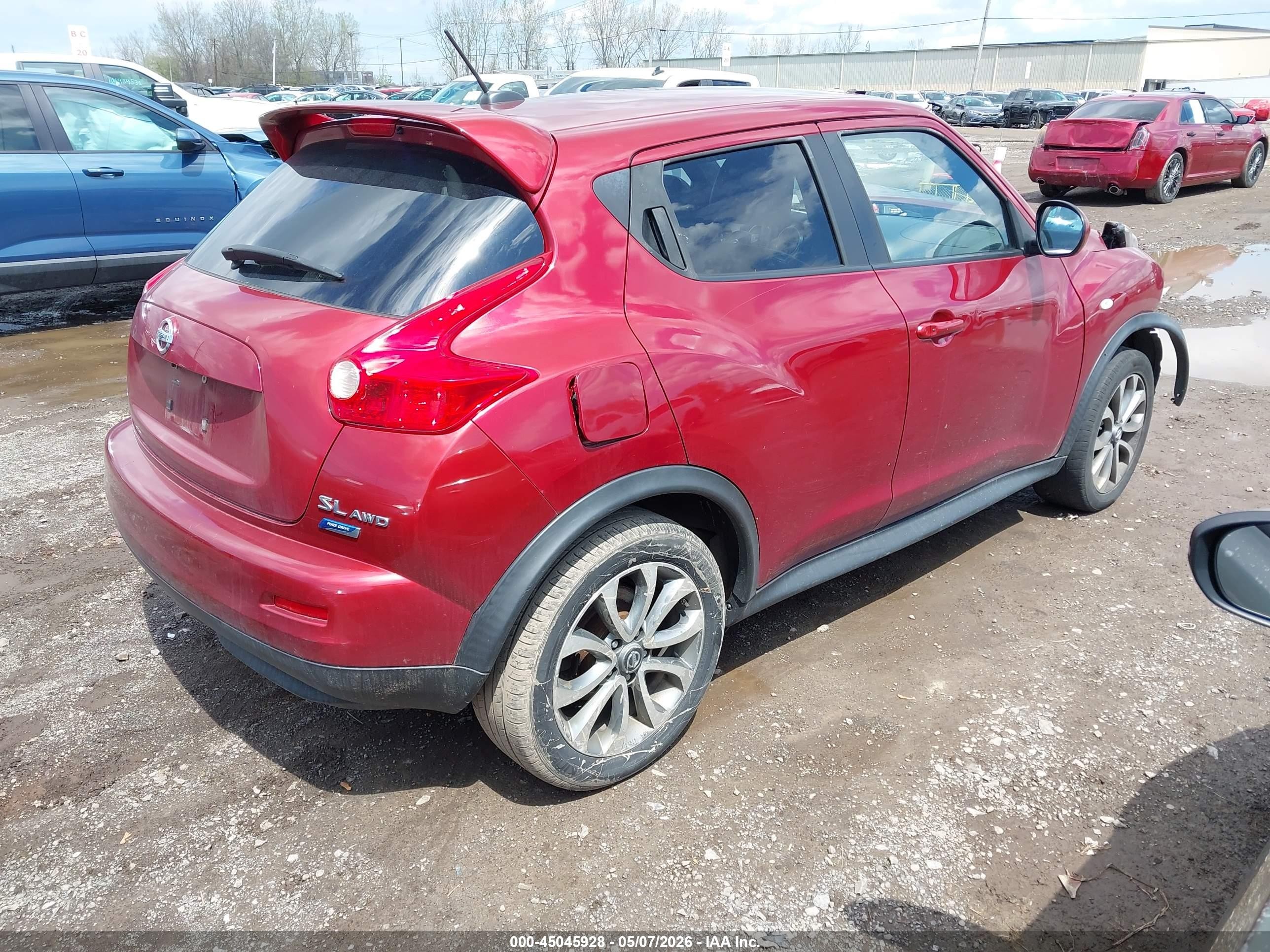 2012 Nissan Juke Sl Red vin: JN8AF5MV3CT107332