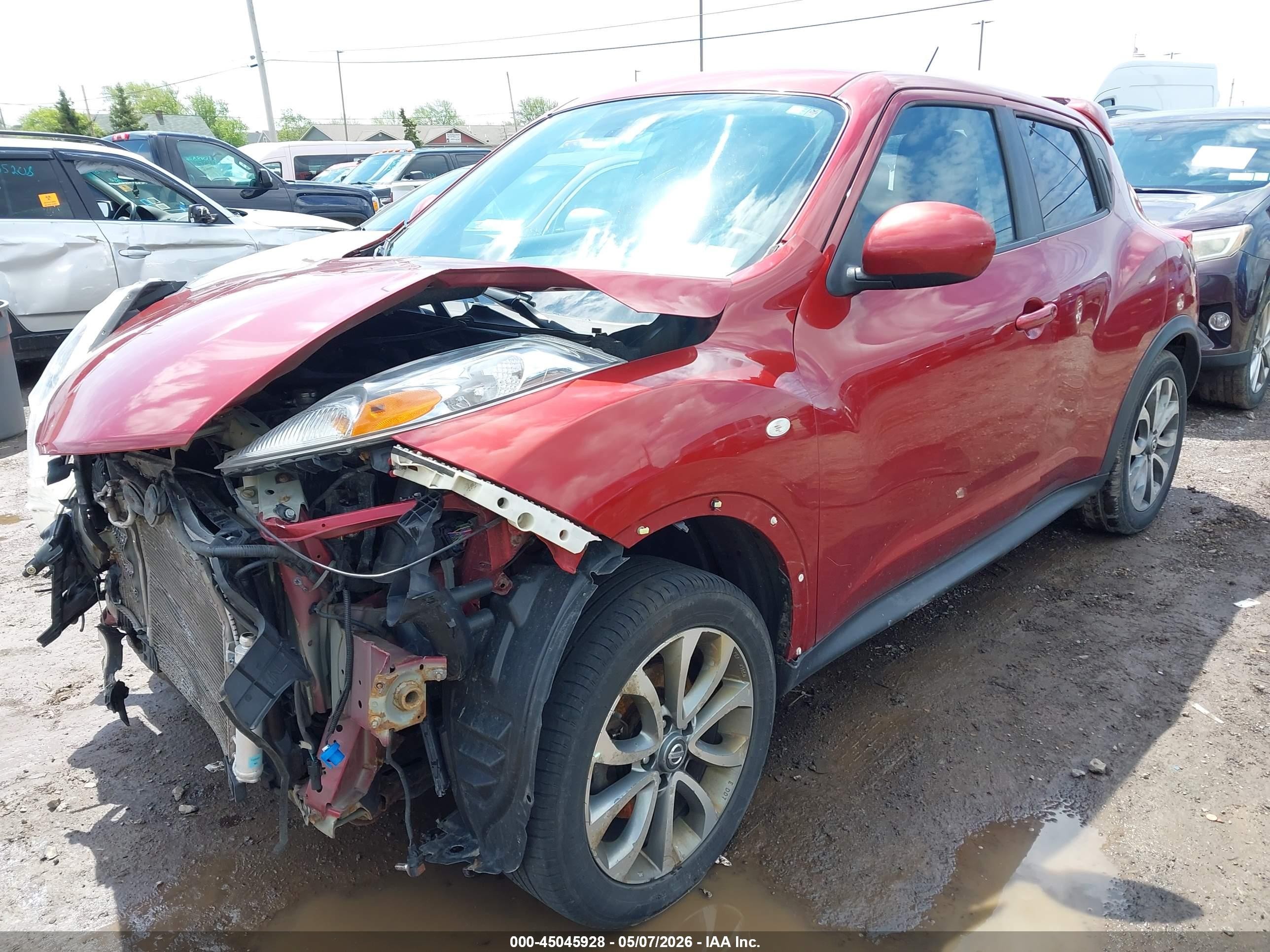 2012 Nissan Juke Sl Red vin: JN8AF5MV3CT107332