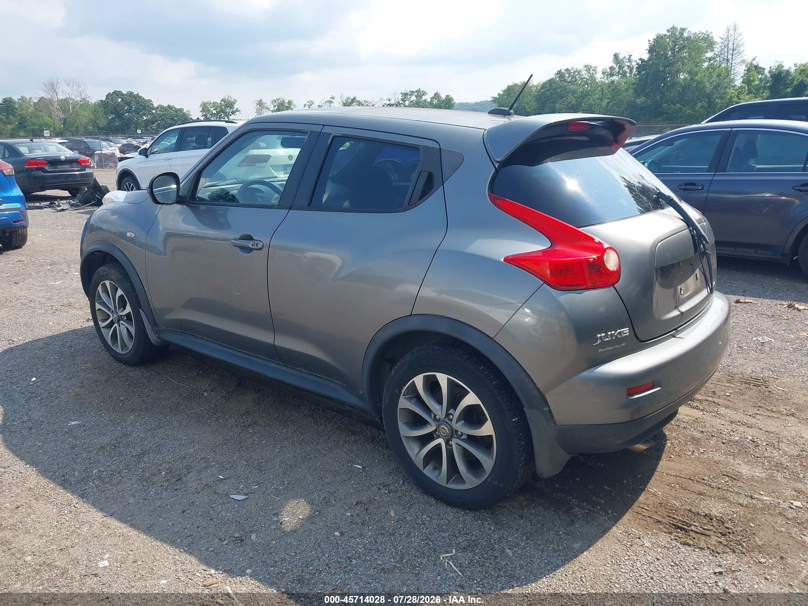 2012 Nissan Juke Sl Gray vin: JN8AF5MV3CT108805