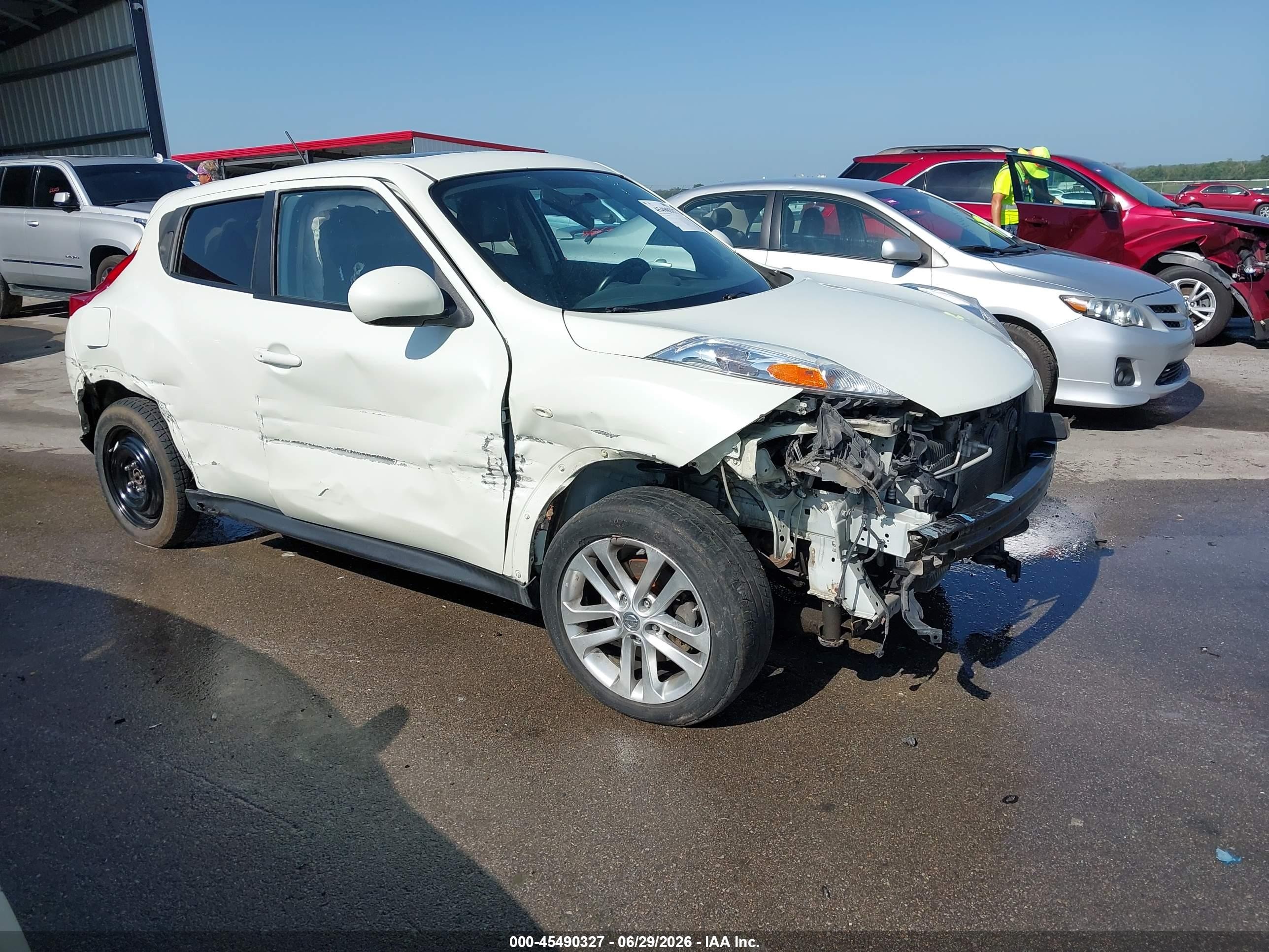 2012 Nissan Juke Sl White vin: JN8AF5MV3CT111994