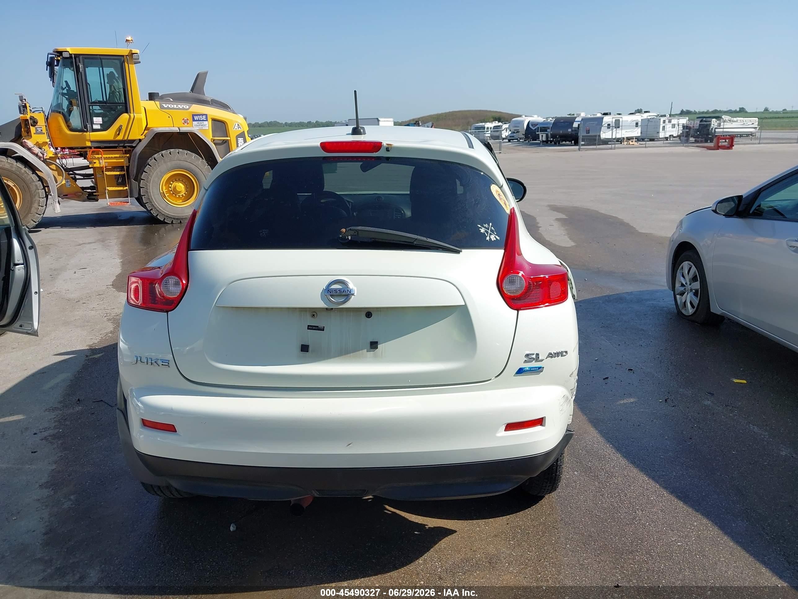 2012 Nissan Juke Sl White vin: JN8AF5MV3CT111994
