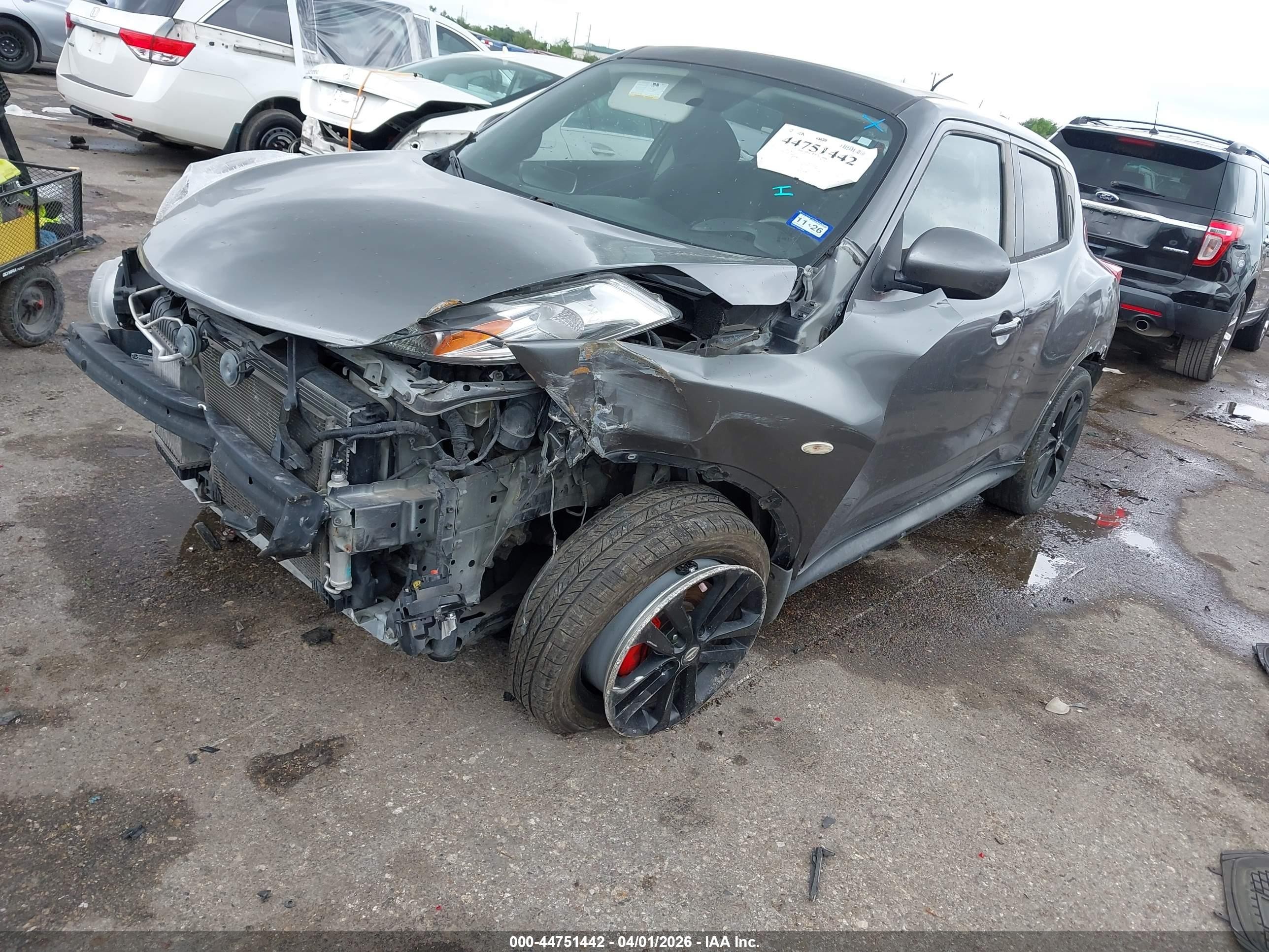 2012 Nissan Juke Sv Gray vin: JN8AF5MV3CT112403