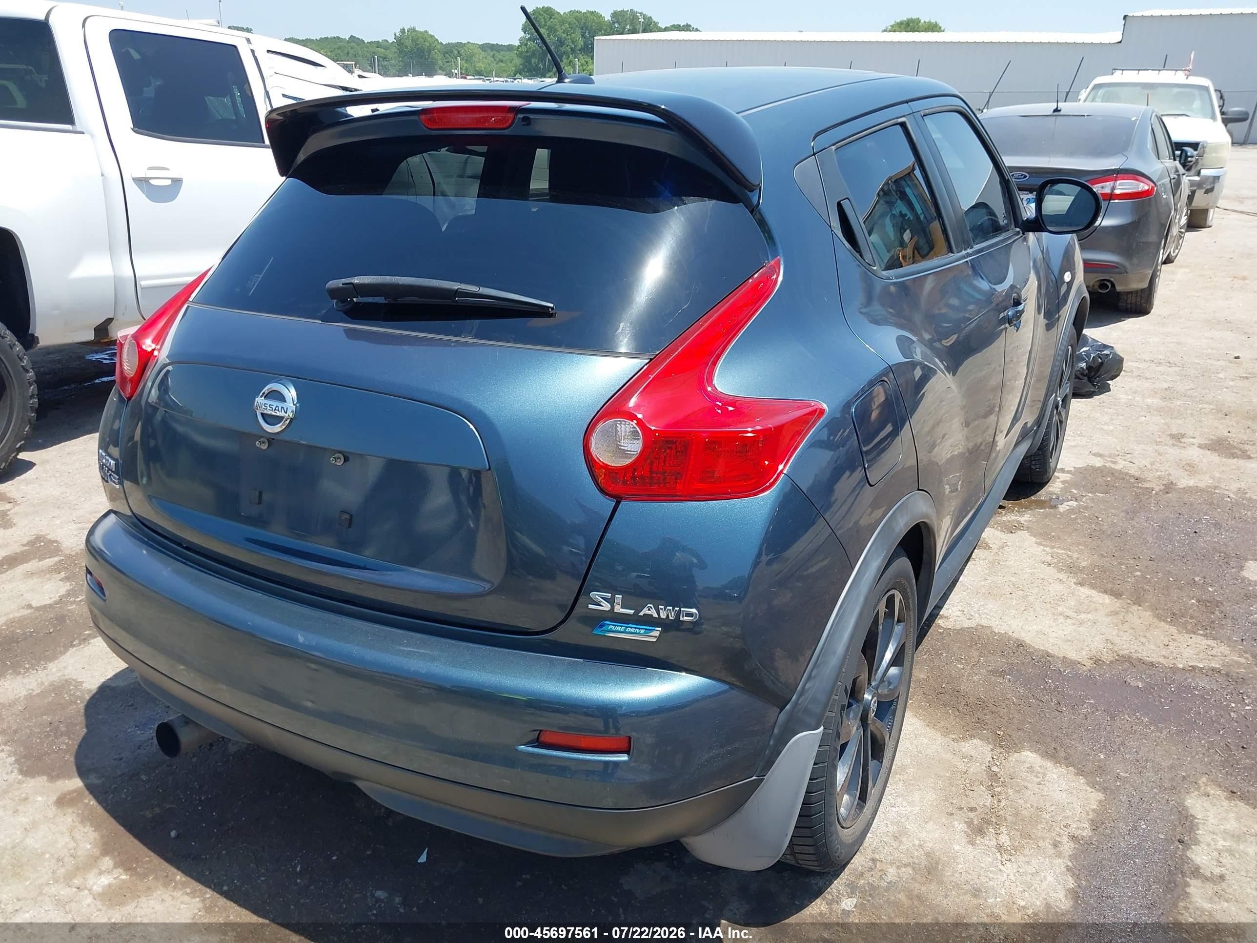 2013 Nissan Juke Sl Gray vin: JN8AF5MV3DT208937