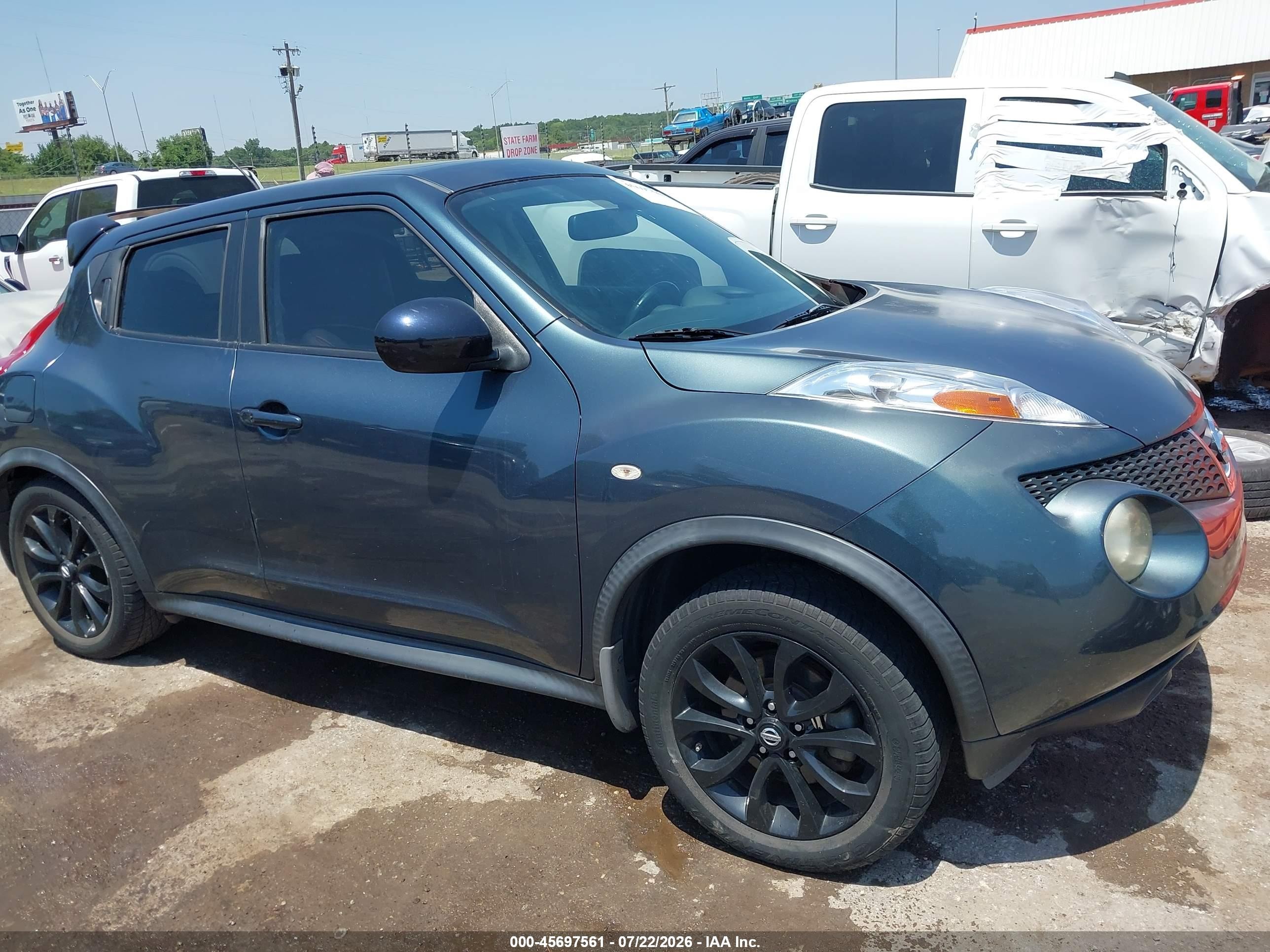 2013 Nissan Juke Sl Gray vin: JN8AF5MV3DT208937