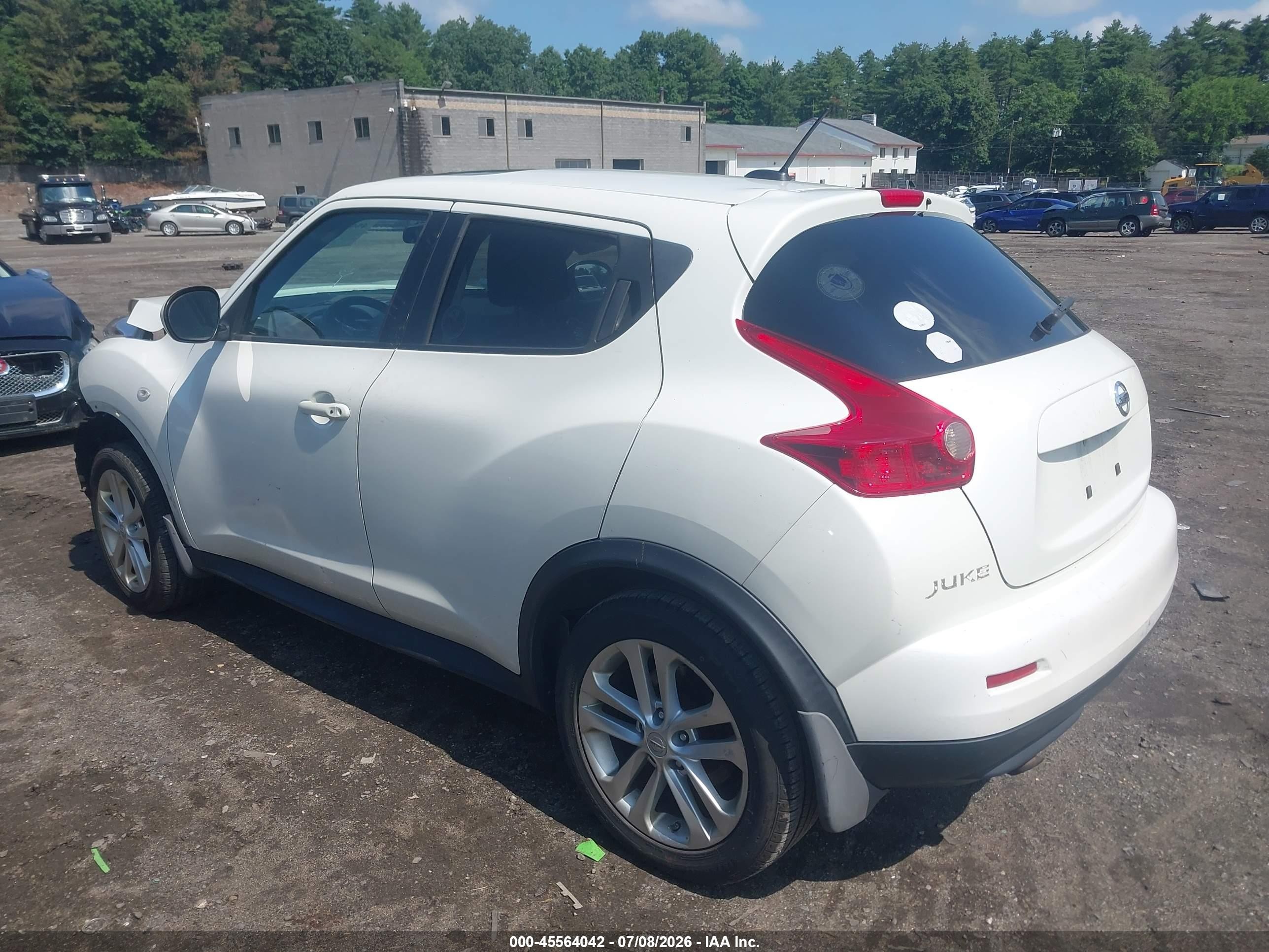 2013 Nissan Juke Sv White vin: JN8AF5MV3DT220716