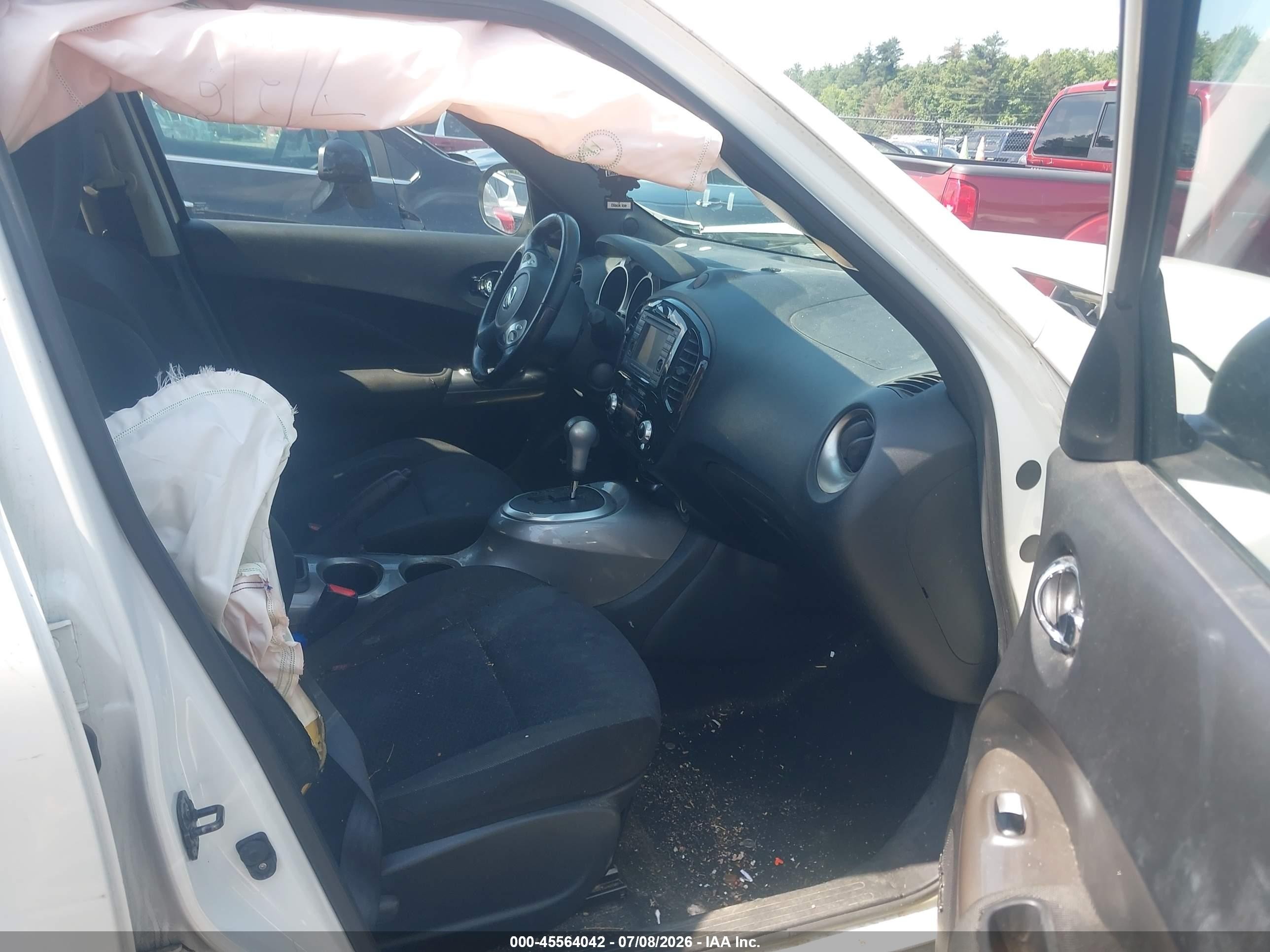 2013 Nissan Juke Sv White vin: JN8AF5MV3DT220716