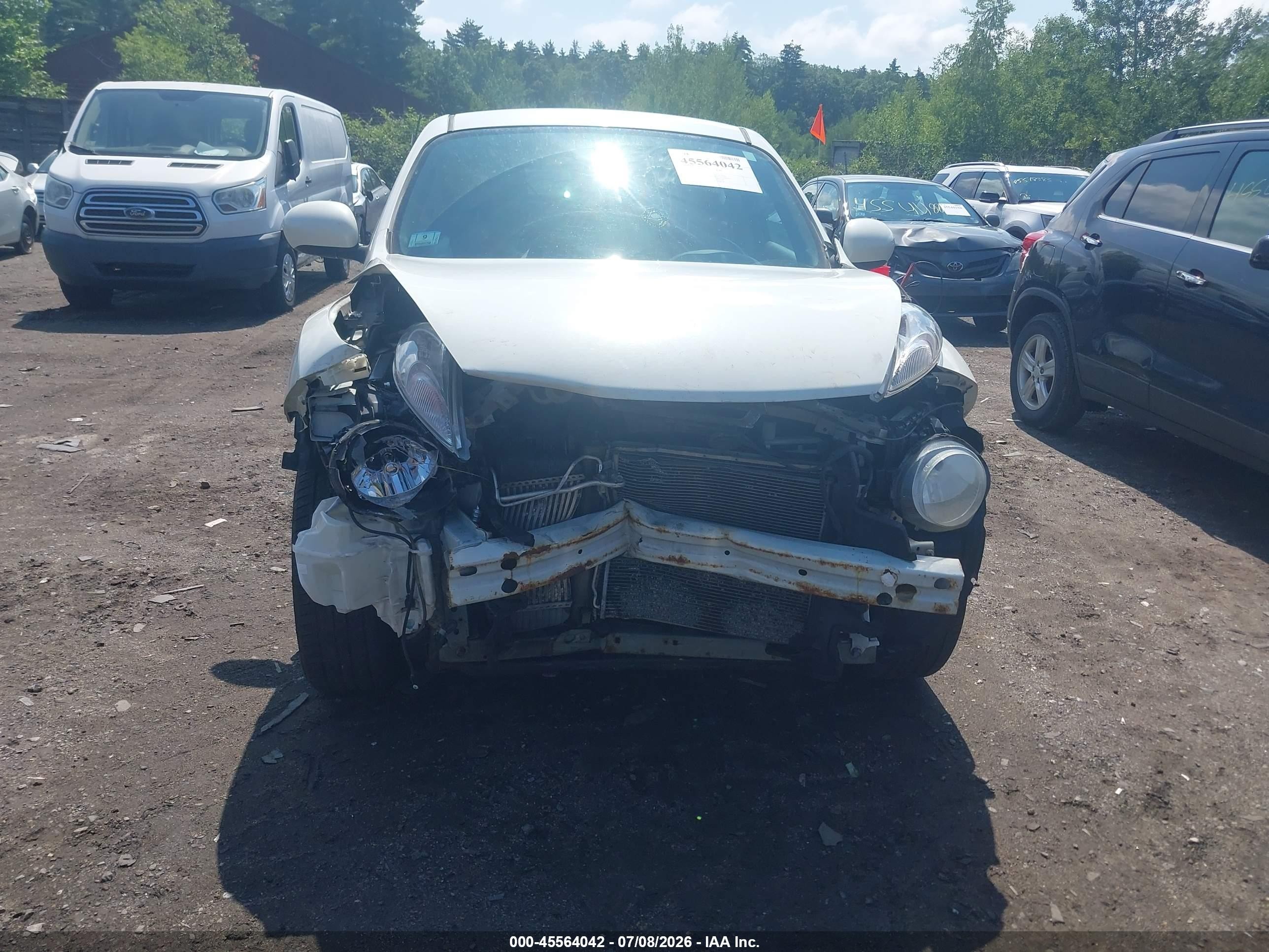 2013 Nissan Juke Sv White vin: JN8AF5MV3DT220716