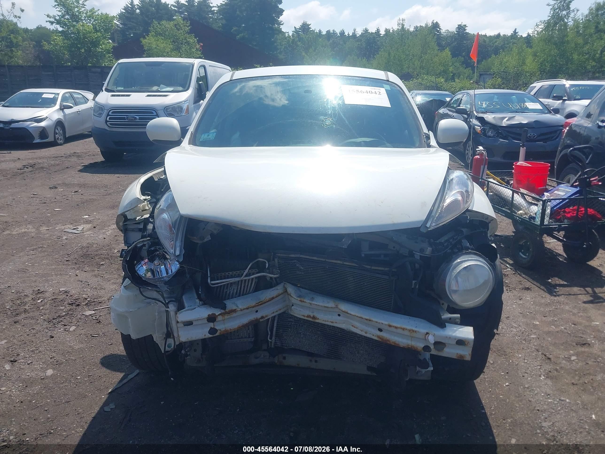 2013 Nissan Juke Sv White vin: JN8AF5MV3DT220716