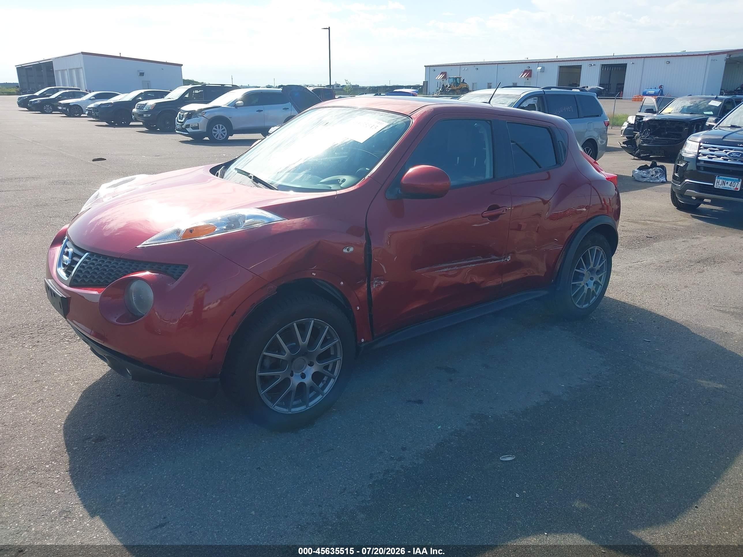 2013 Nissan Juke Nismo/s/sl/sv Red vin: JN8AF5MV3DT226595