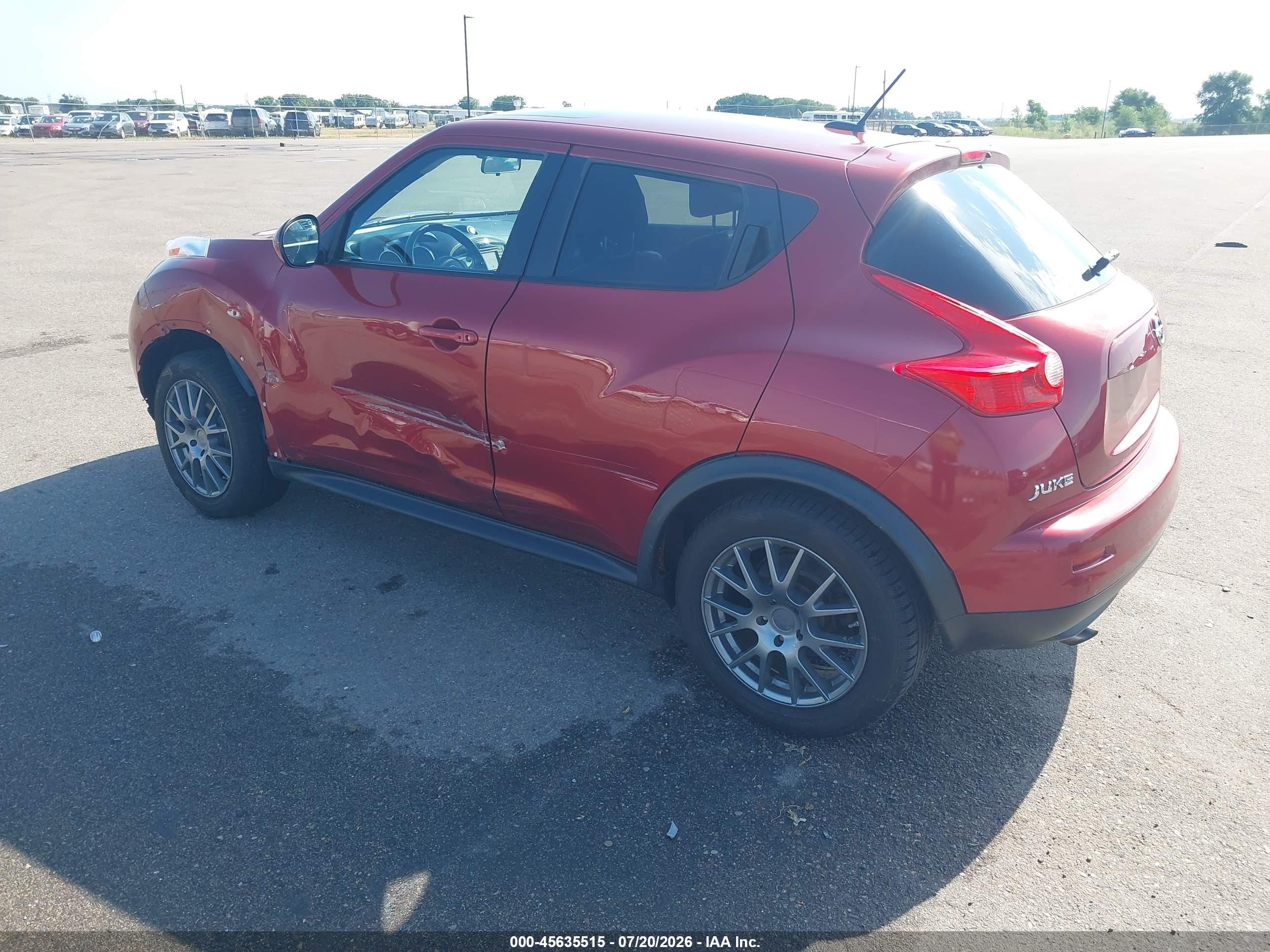 2013 Nissan Juke Nismo/s/sl/sv Red vin: JN8AF5MV3DT226595