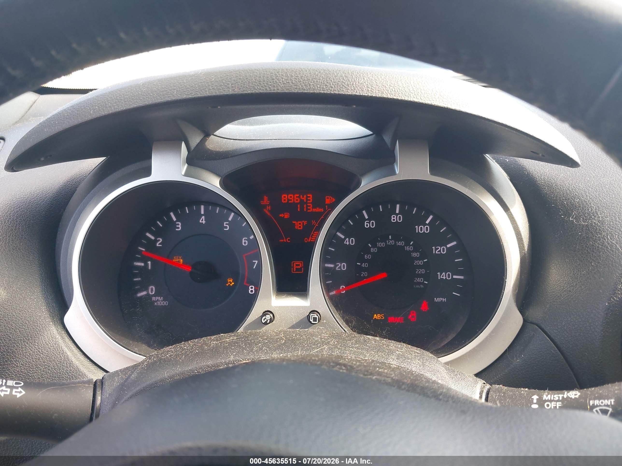 2013 Nissan Juke Nismo/s/sl/sv Red vin: JN8AF5MV3DT226595
