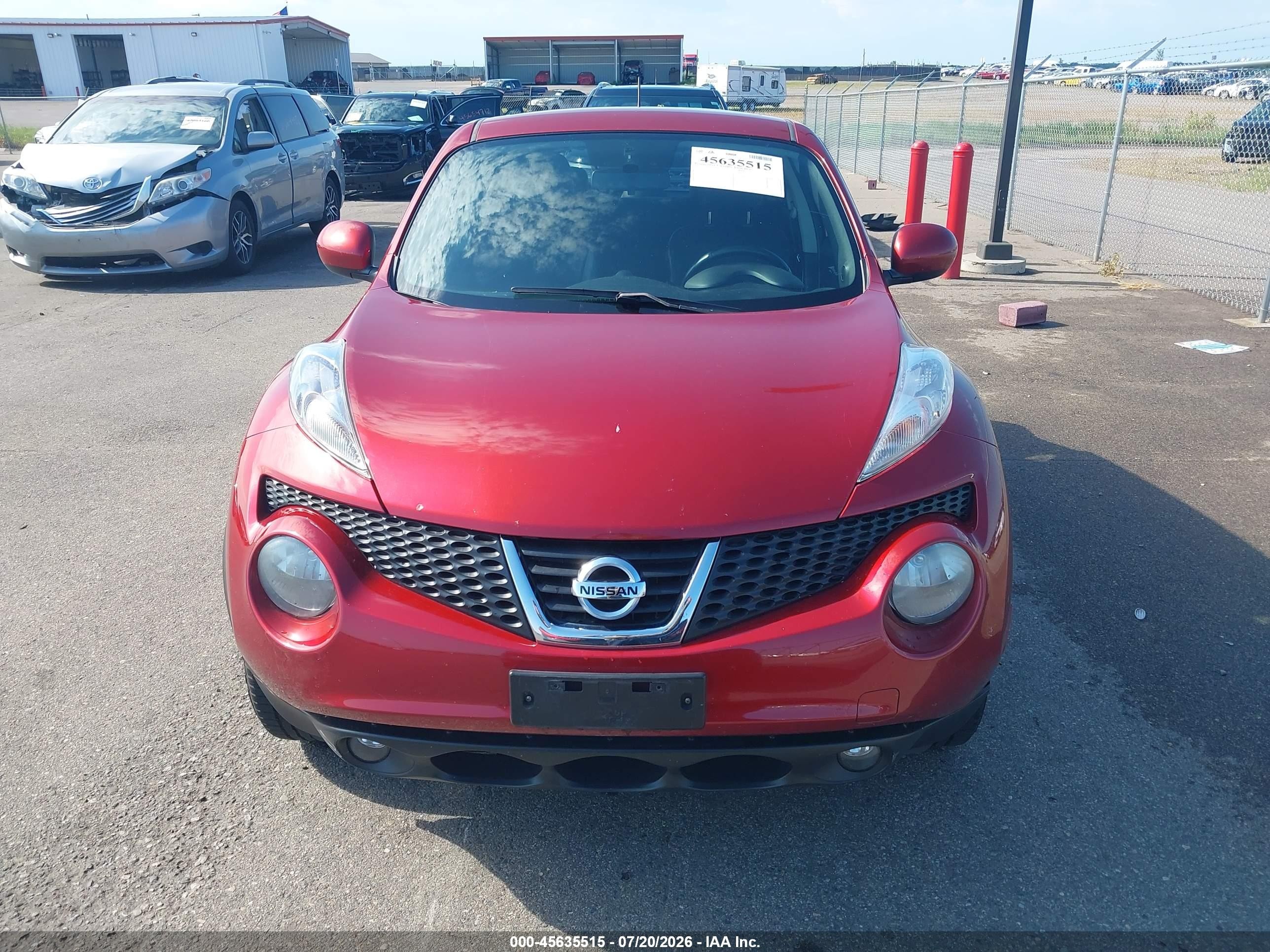 2013 Nissan Juke Nismo/s/sl/sv Red vin: JN8AF5MV3DT226595
