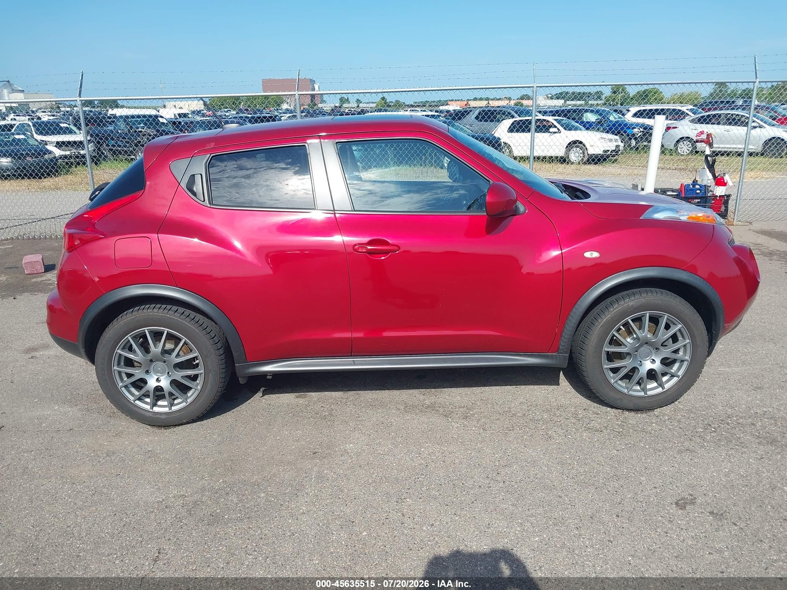 2013 Nissan Juke Nismo/s/sl/sv Red vin: JN8AF5MV3DT226595