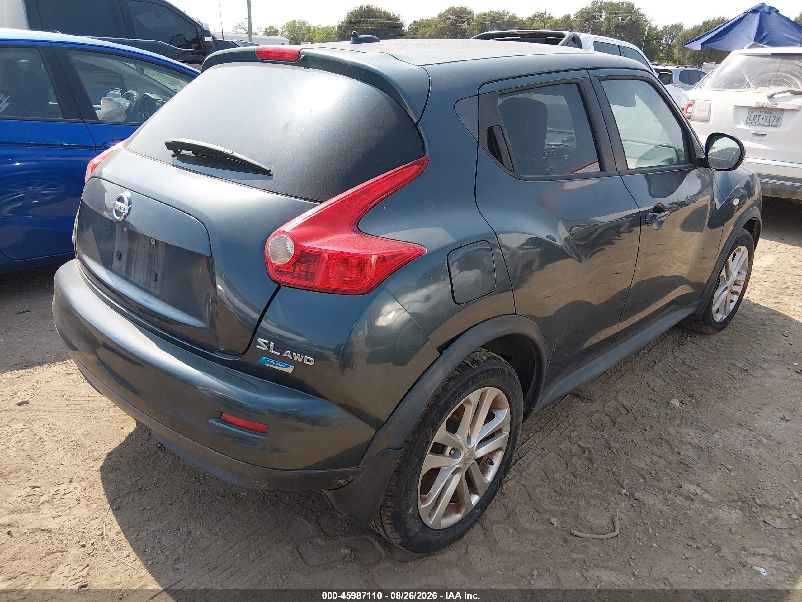 2013 Nissan Juke Sl Blue vin: JN8AF5MV3DT231392
