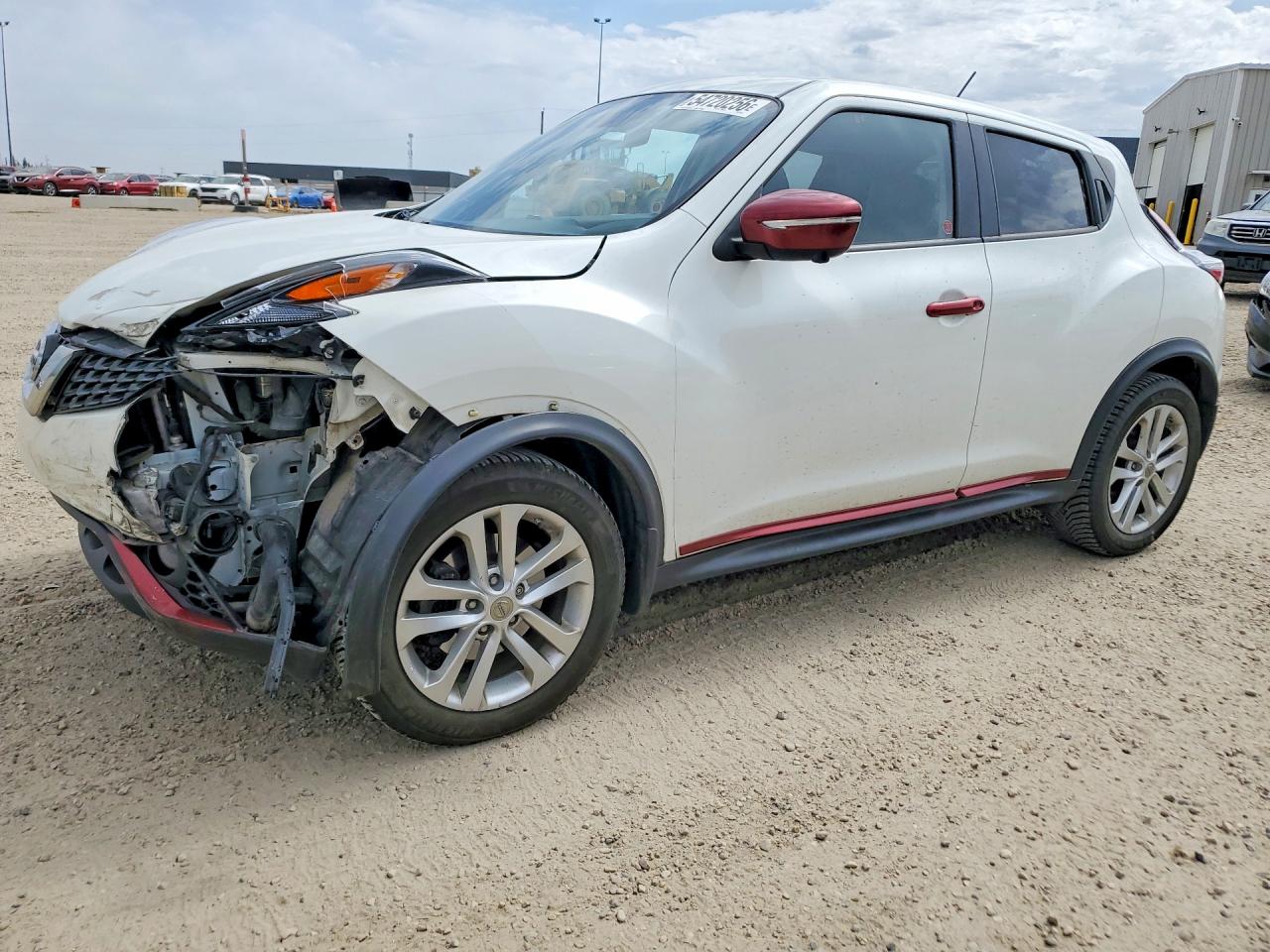 2015 Nissan Juke S White vin: JN8AF5MV3FT554036