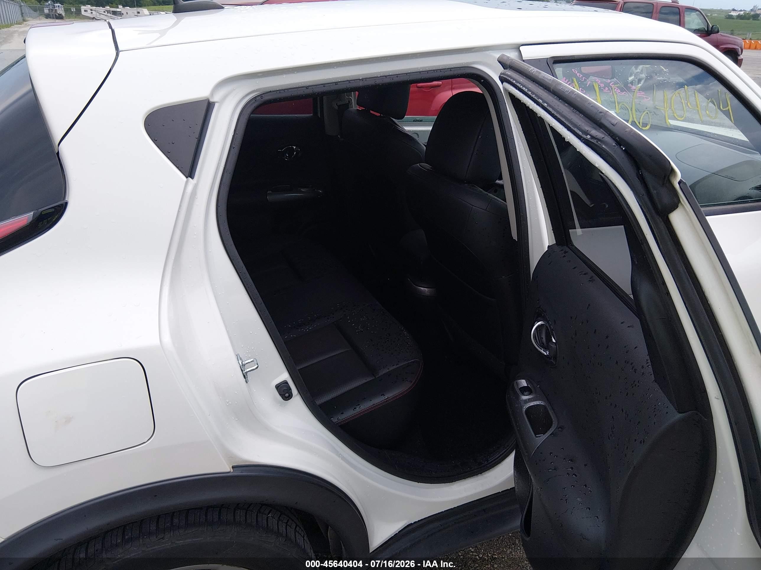 2015 Nissan Juke Sl White vin: JN8AF5MV3FT557700