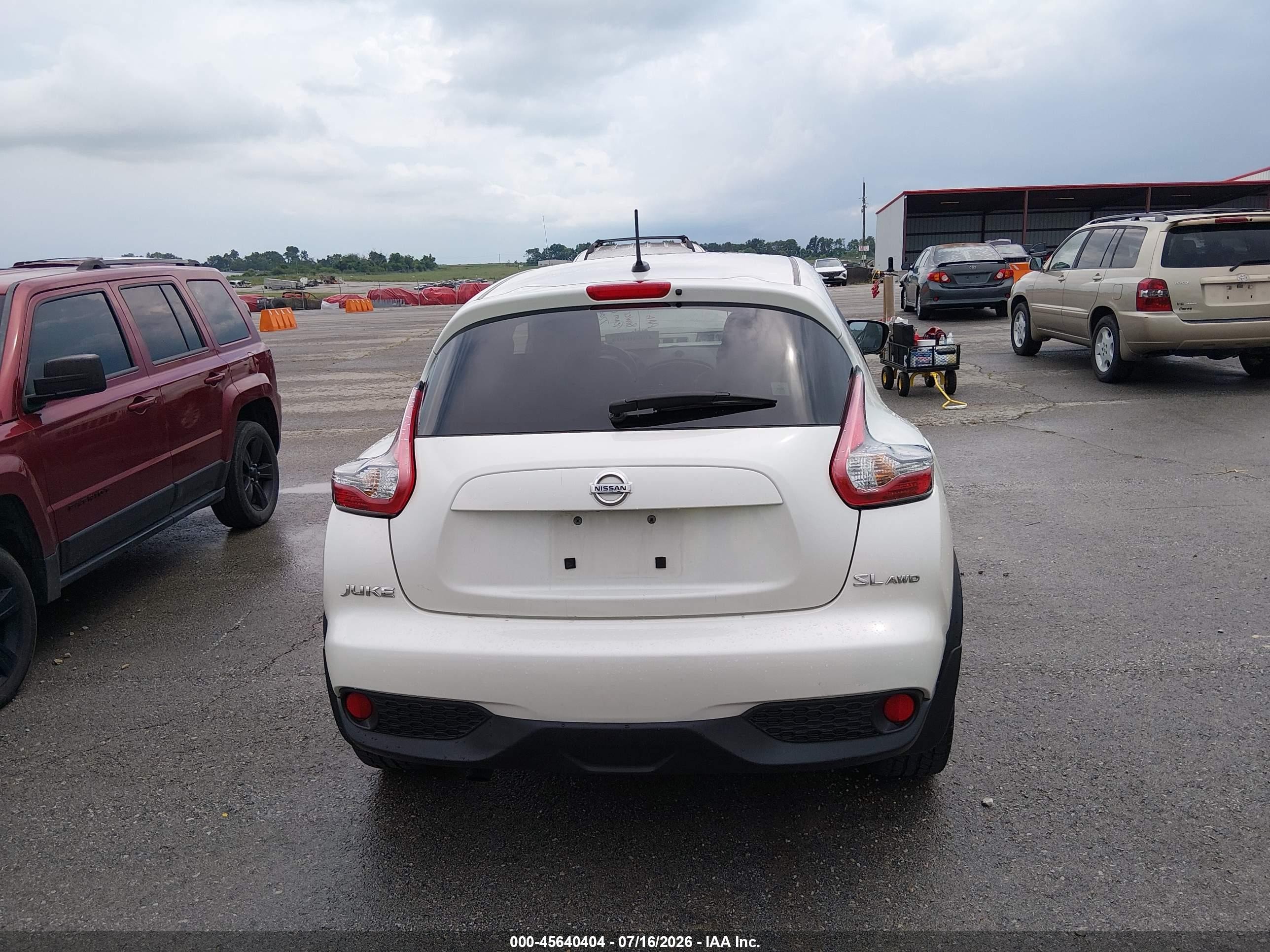 2015 Nissan Juke Sl White vin: JN8AF5MV3FT557700