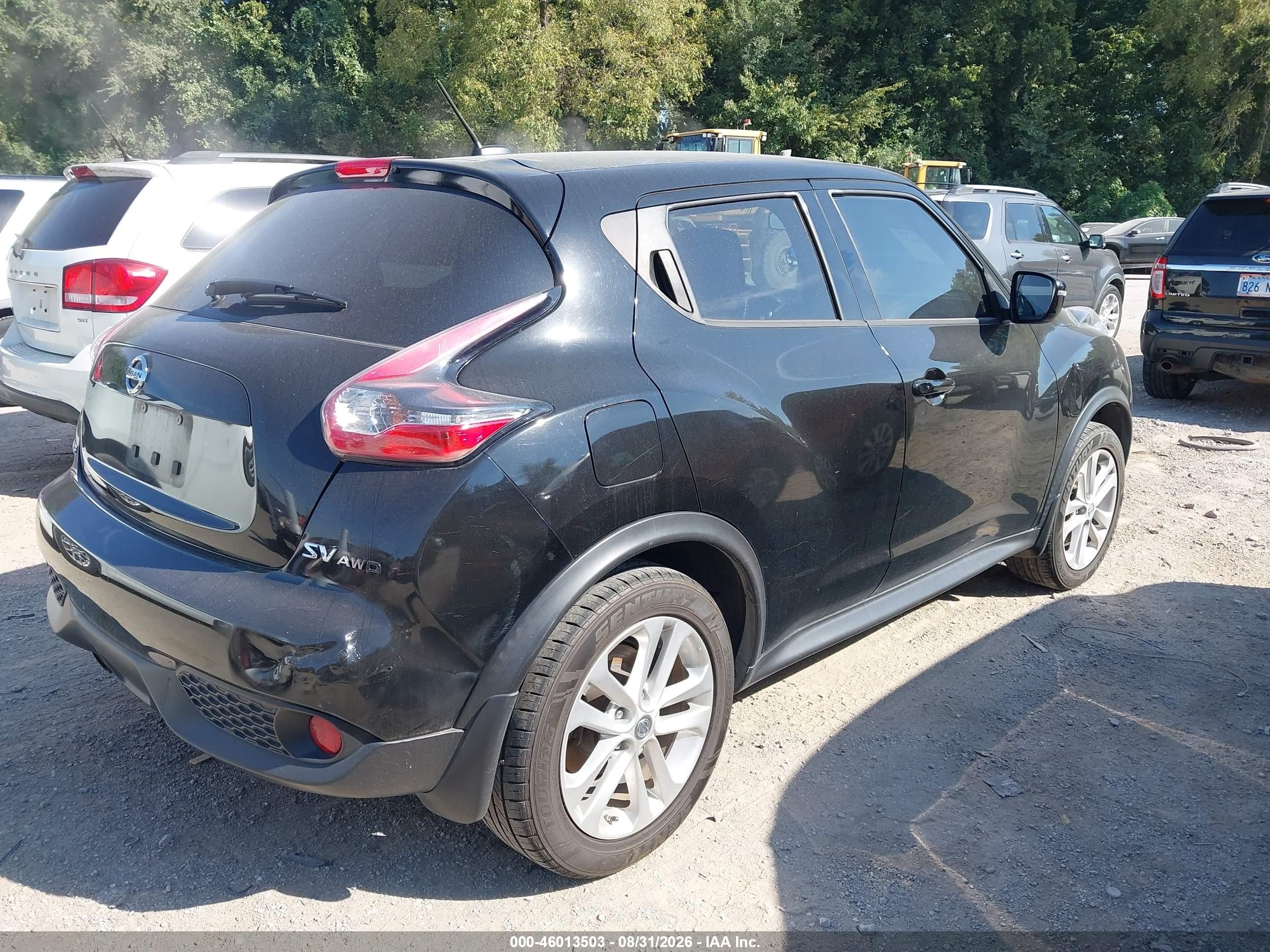 2015 Nissan Juke Sv Black vin: JN8AF5MV3FT565506