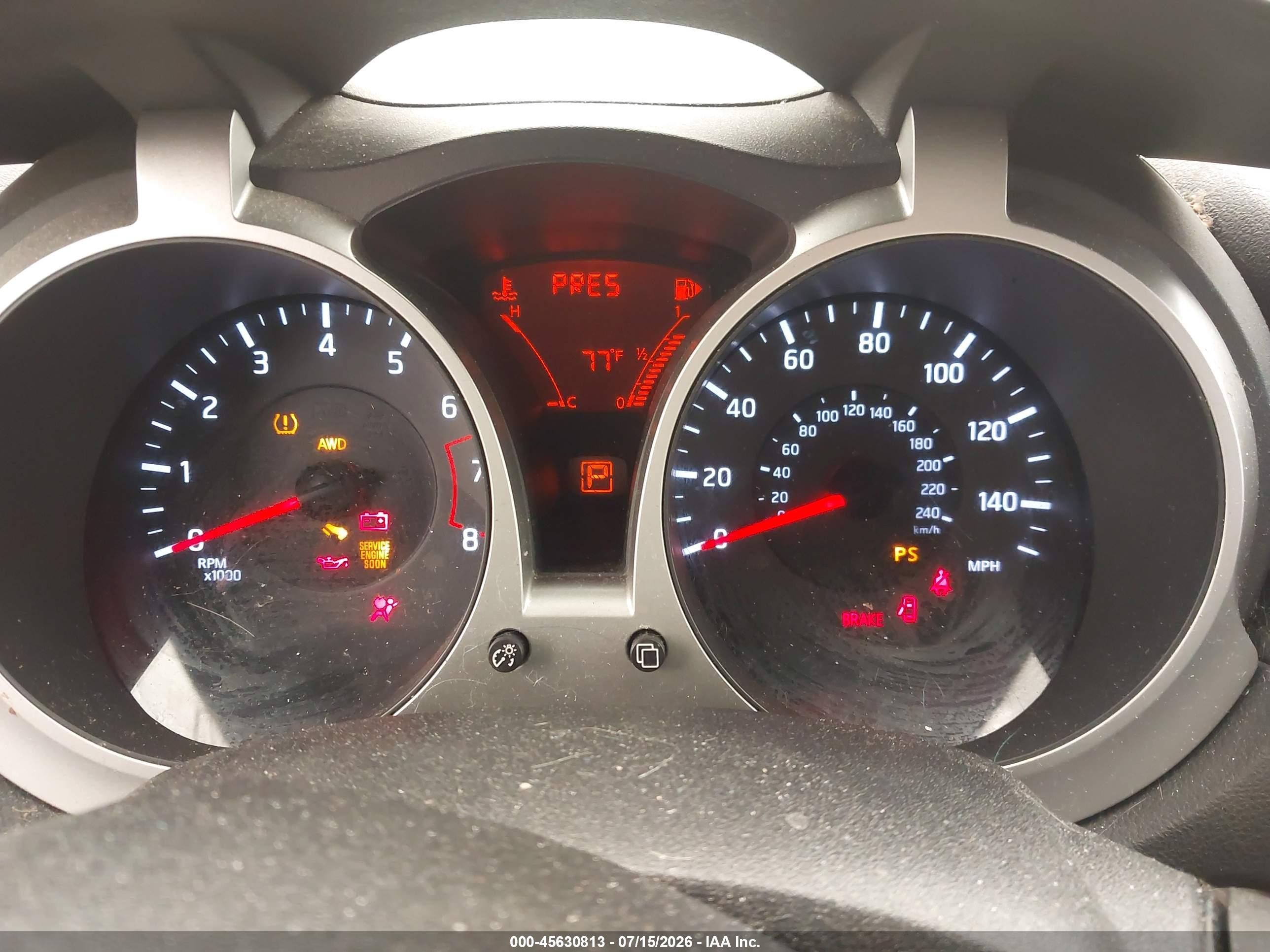 2012 Nissan Juke Sl Gray vin: JN8AF5MV4CT109221