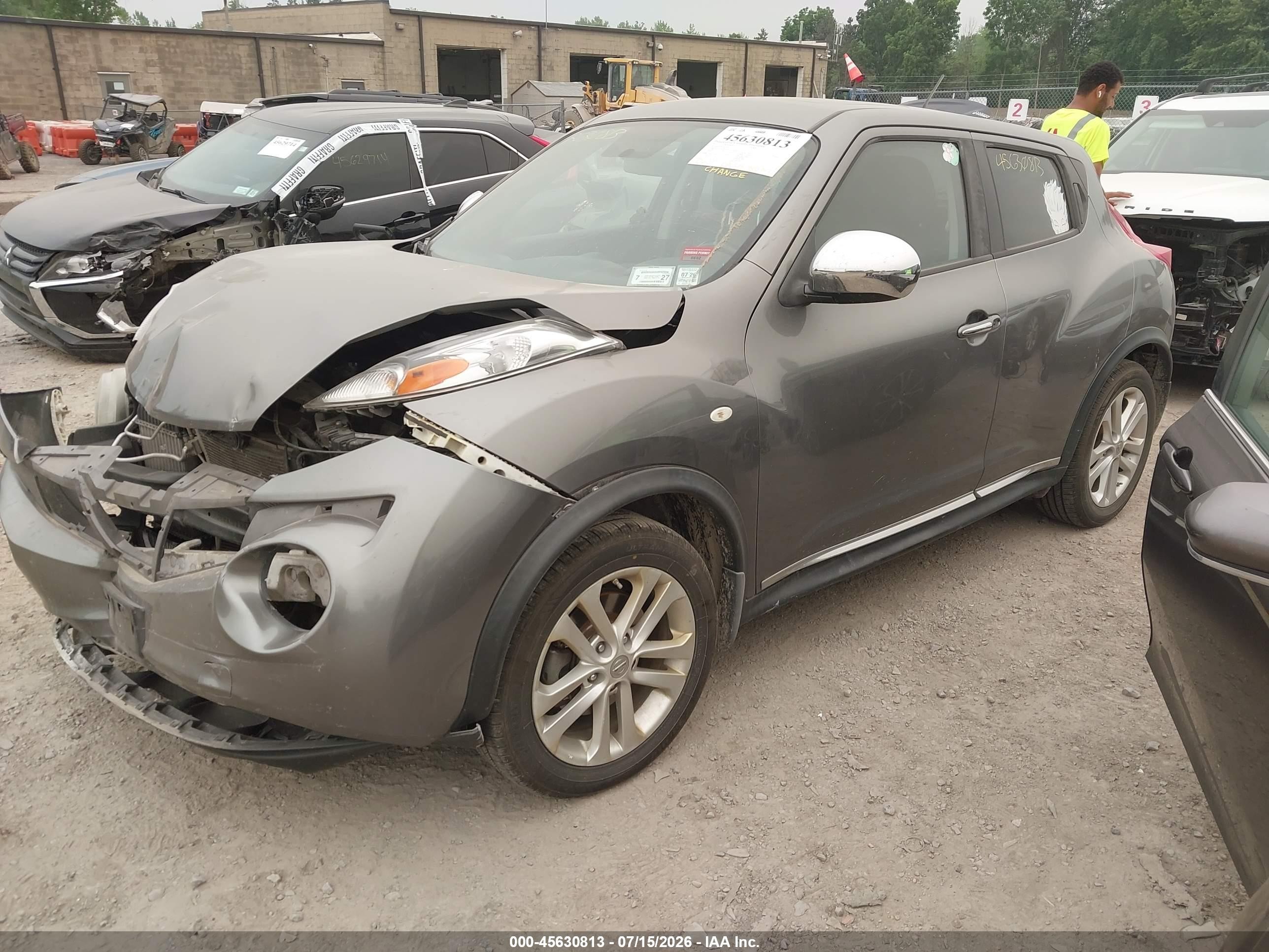 2012 Nissan Juke Sl Gray vin: JN8AF5MV4CT109221