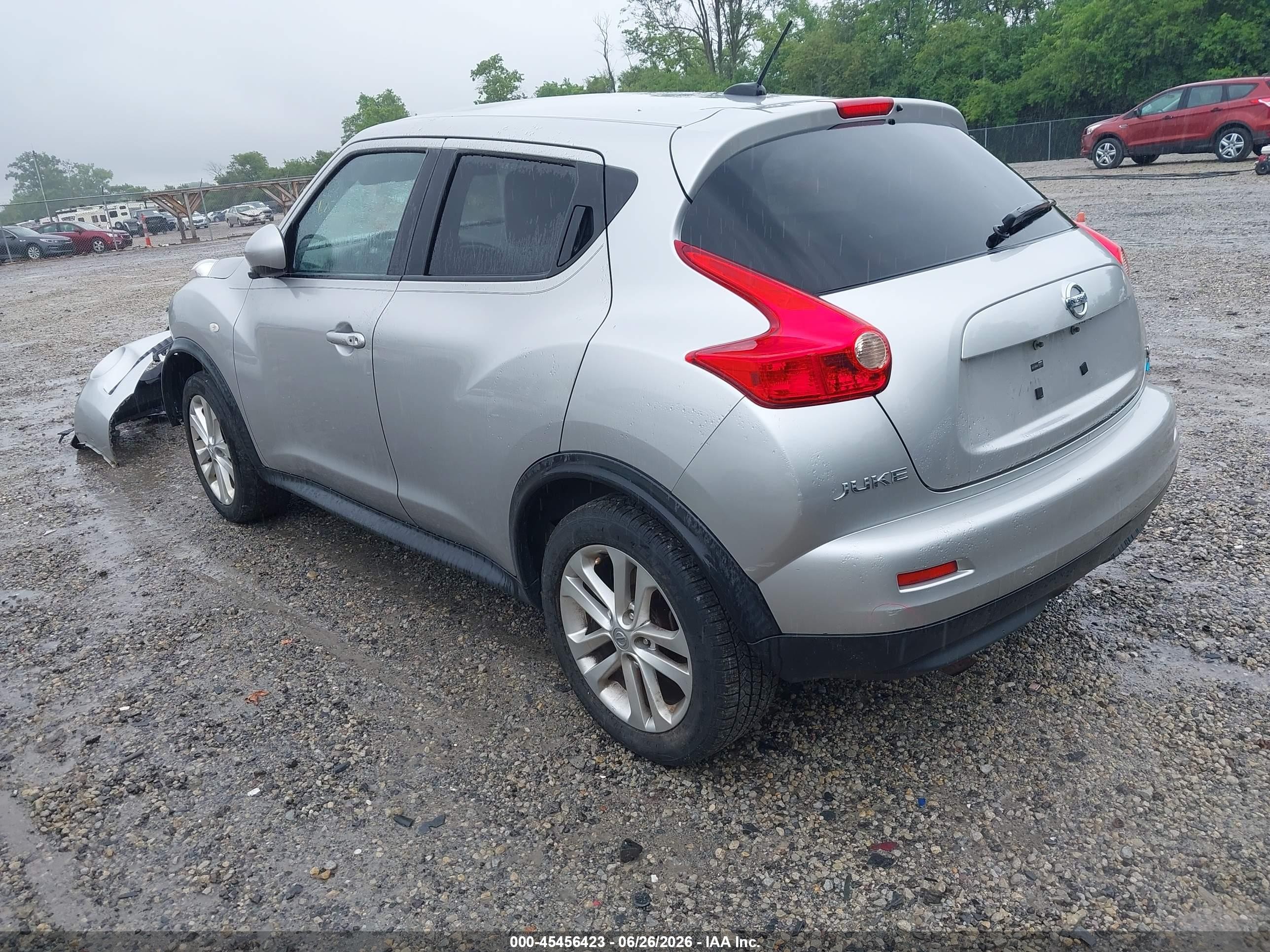 2012 Nissan Juke Sv Silver vin: JN8AF5MV4CT114113