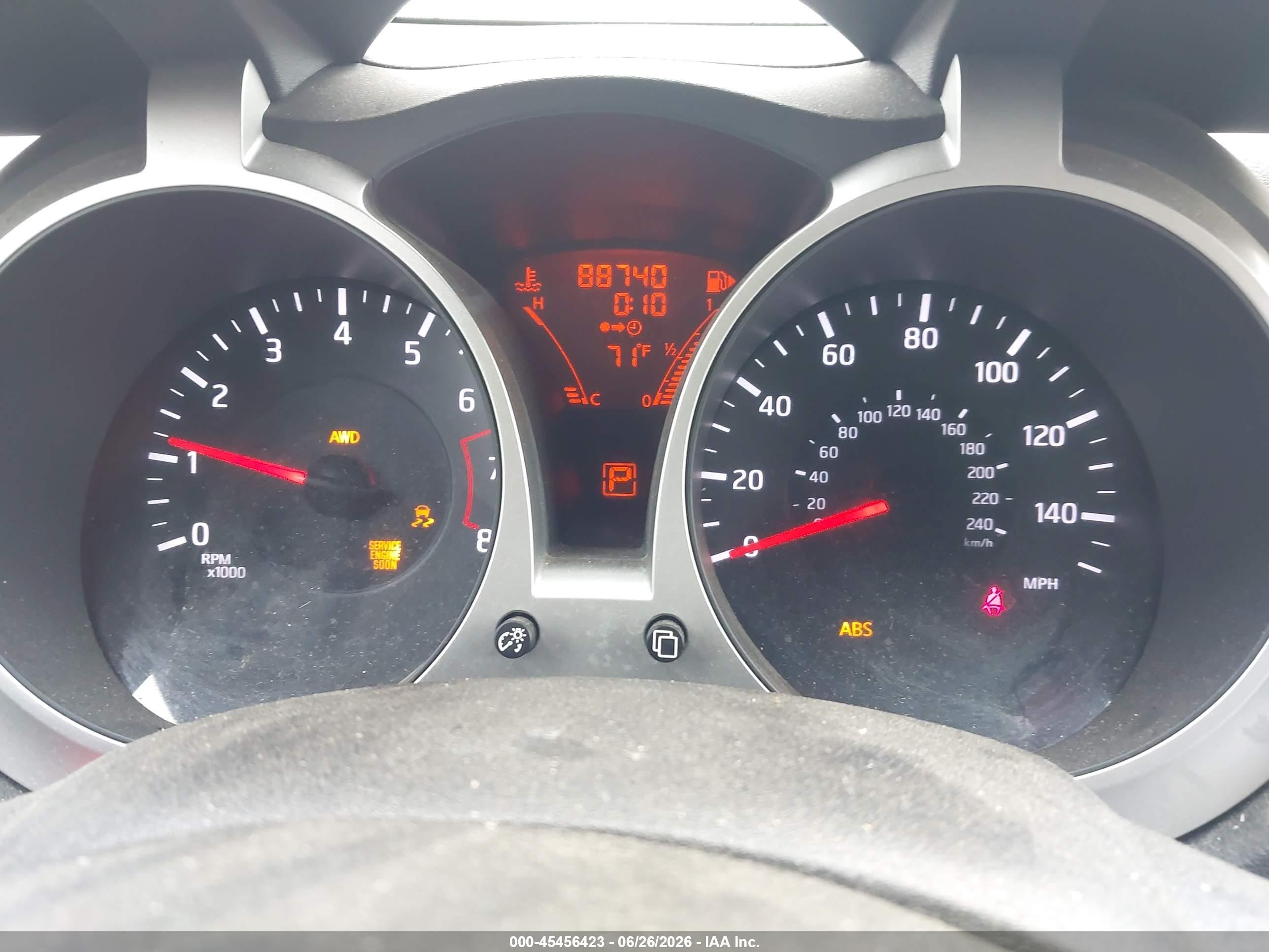 2012 Nissan Juke Sv Silver vin: JN8AF5MV4CT114113