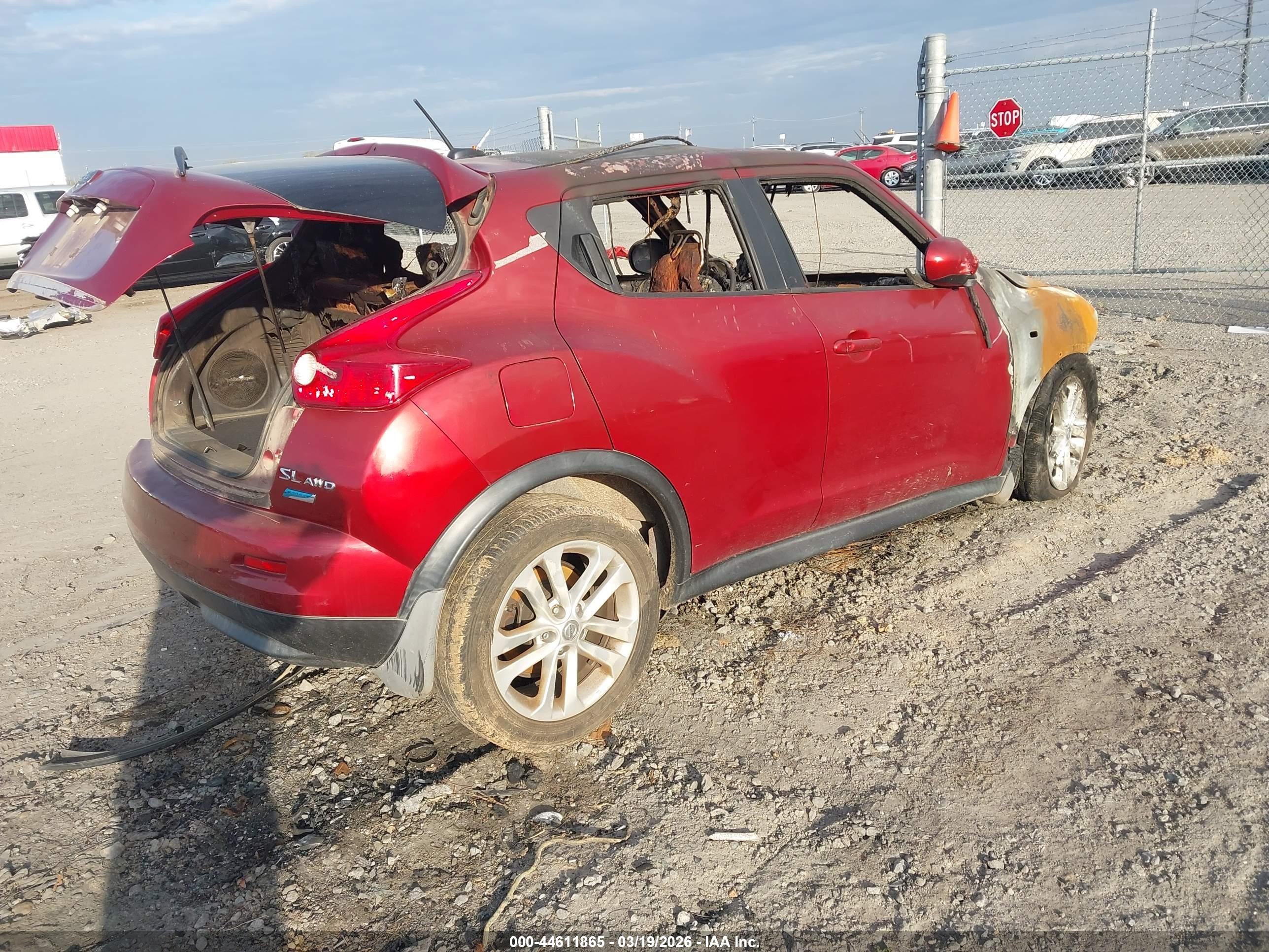 2012 Nissan Juke Sl Burgundy vin: JN8AF5MV4CT125015
